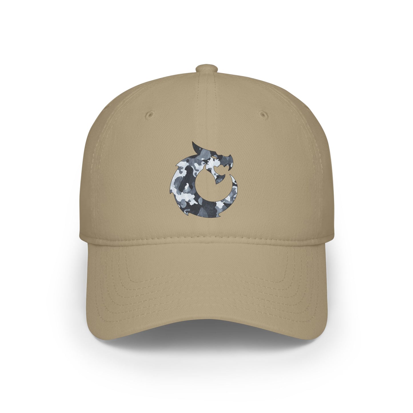 Low Profile Baseball Cap - Gray Camo Dragon