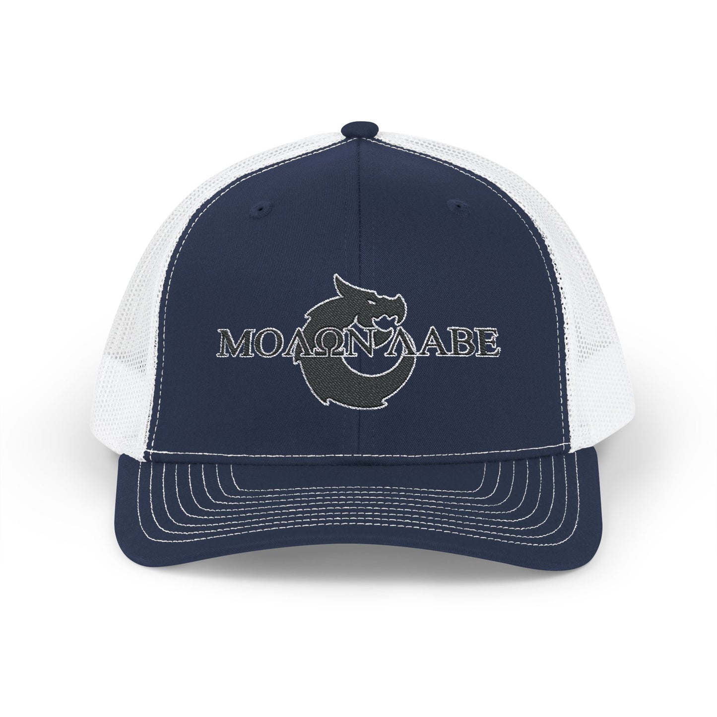 Snapback Trucker Cap - Molon Labe Dragon
