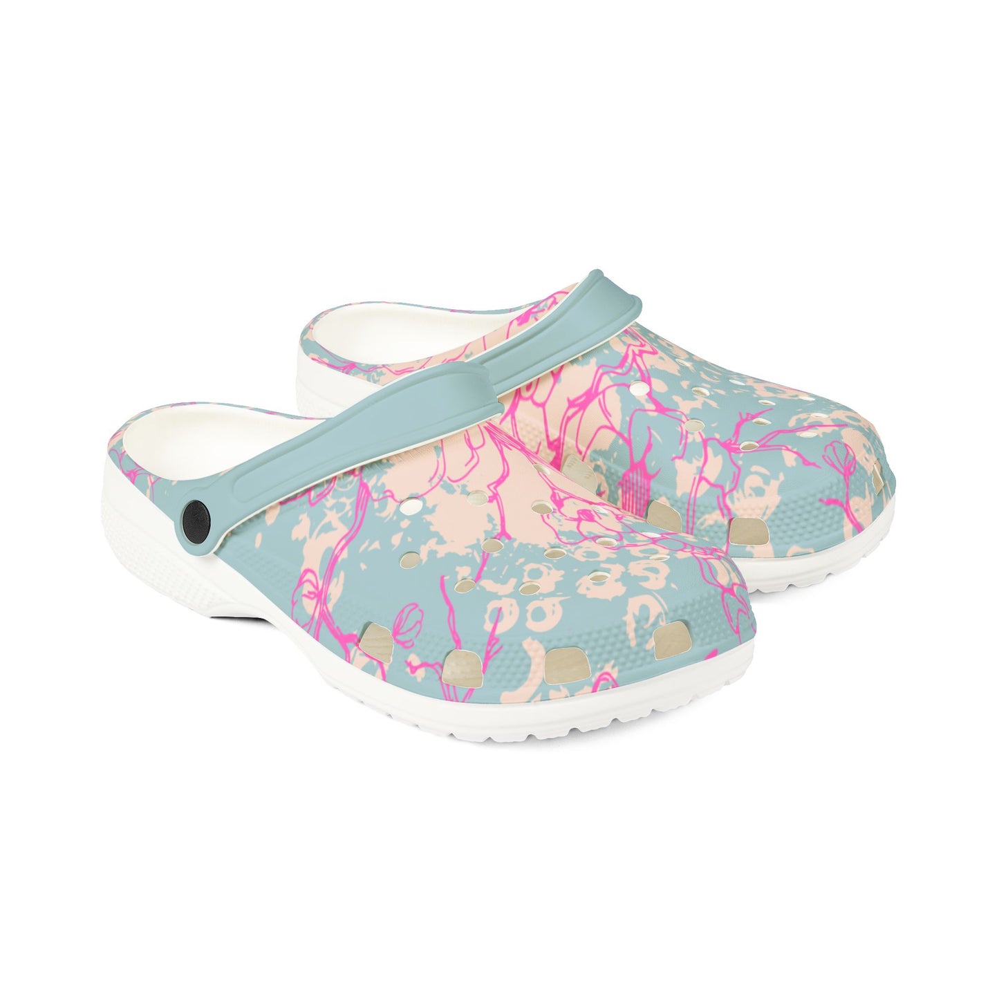 Cherry Blossom - Foam slip ons.