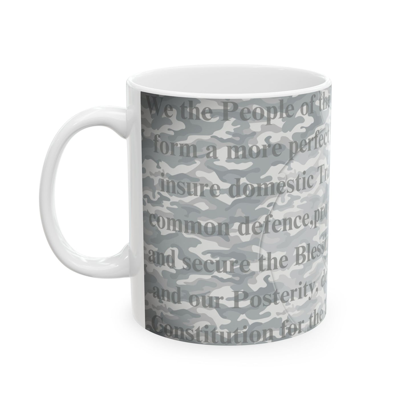 Patriotic Camouflage Ceramic Mug - We The People