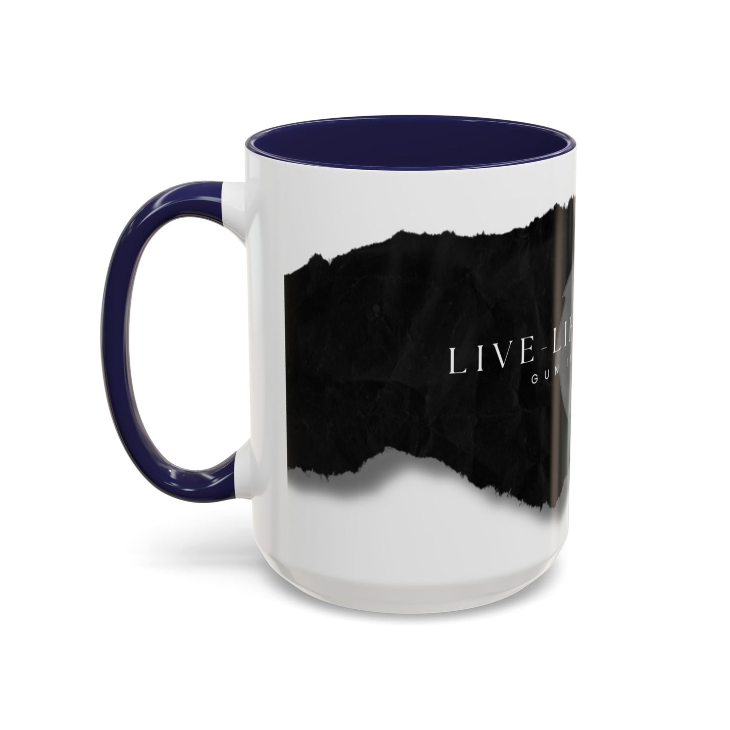 Accent Coffee Mug (11, 15oz) - Torn Paper