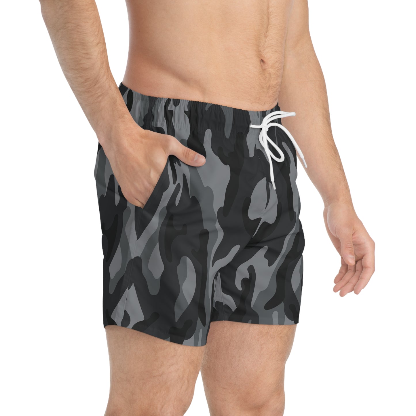 Swim Trunks - Gray Camo