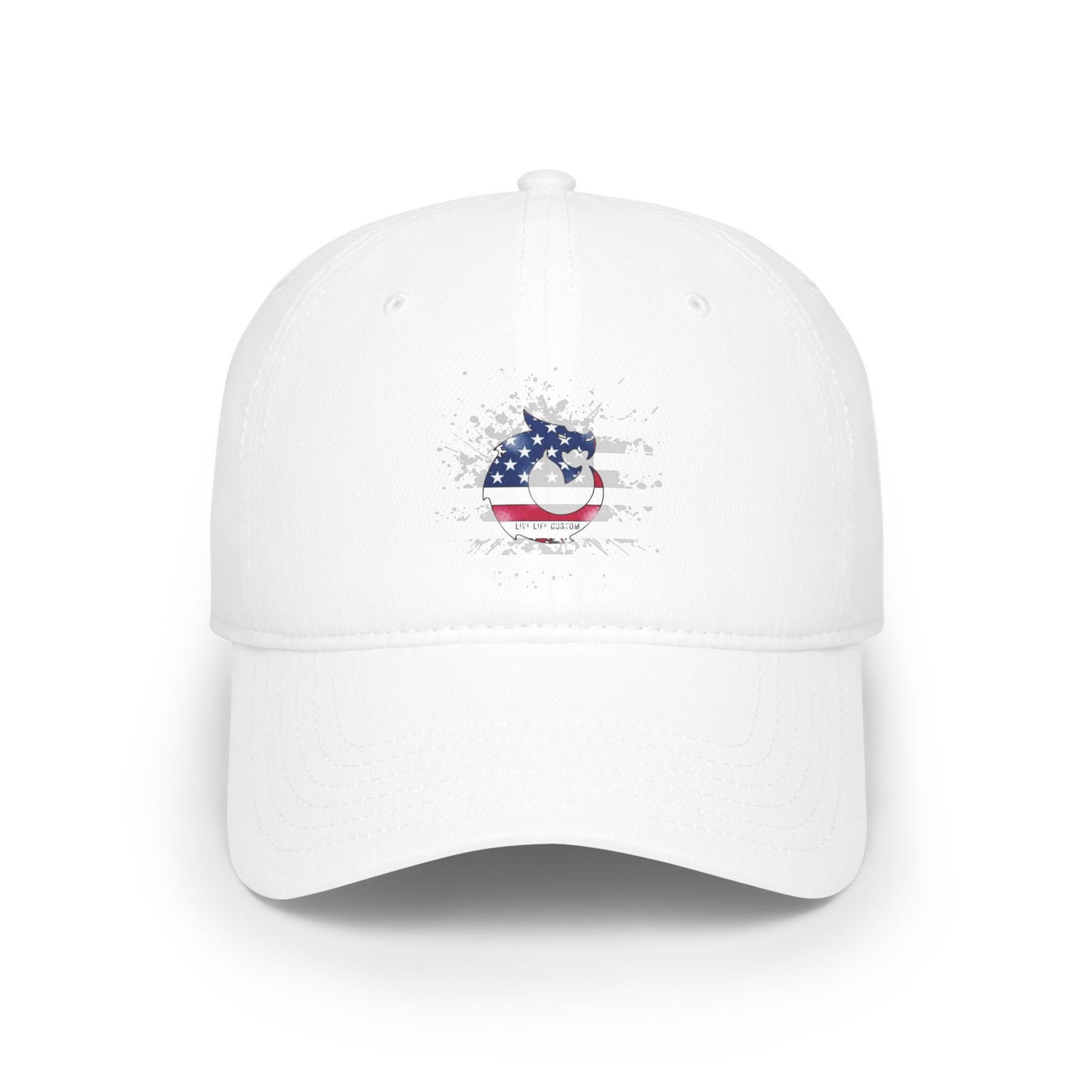 Low Profile Baseball Cap - Distress Flag Dragon