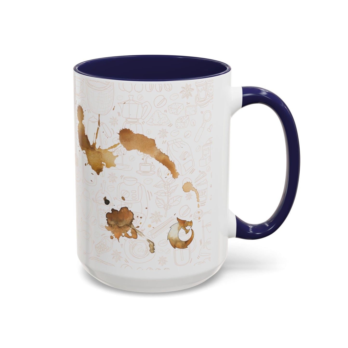Accent Coffee Mug (11, 15oz) - Coffee Stains