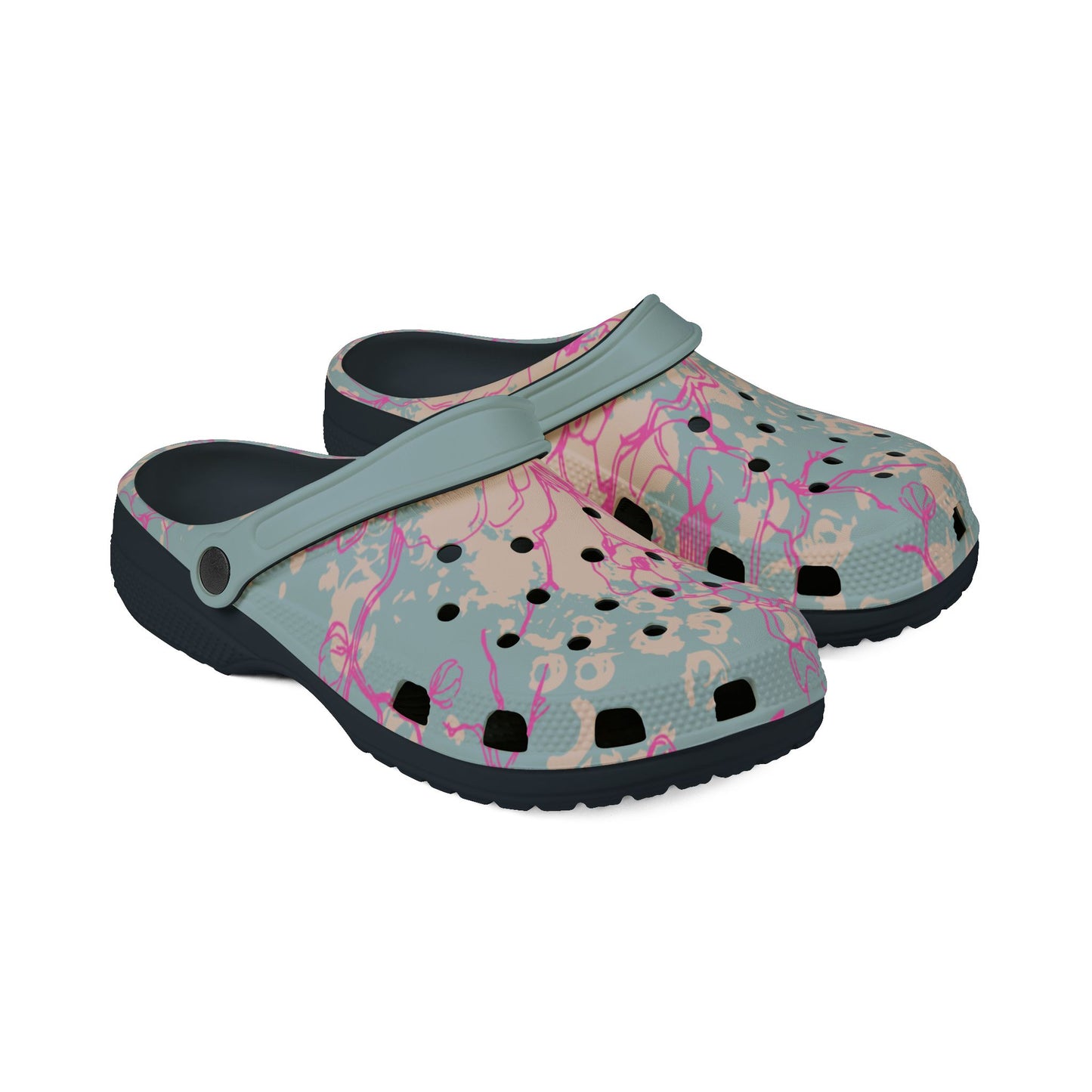 Cherry Blossom - Foam slip ons.