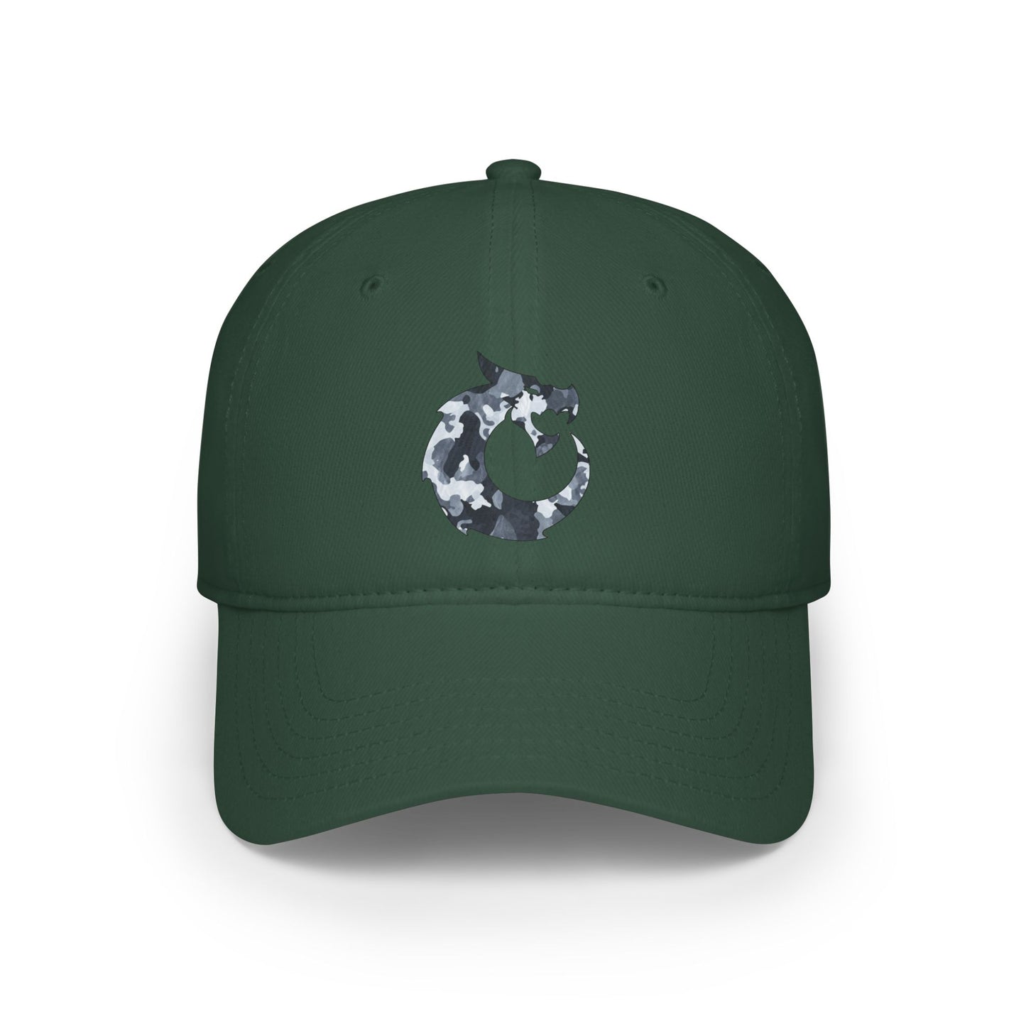 Low Profile Baseball Cap - Gray Camo Dragon