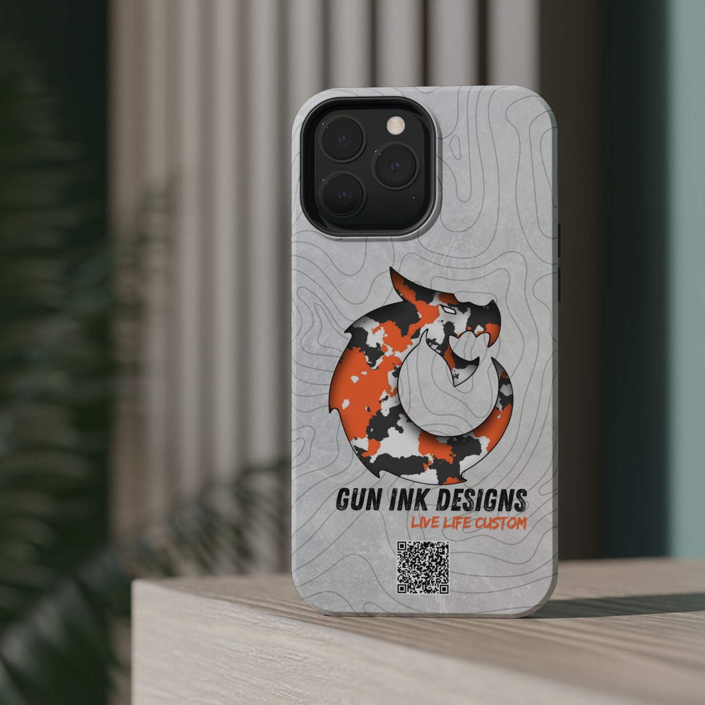 Magnetic Tough Cases - Topo QR code