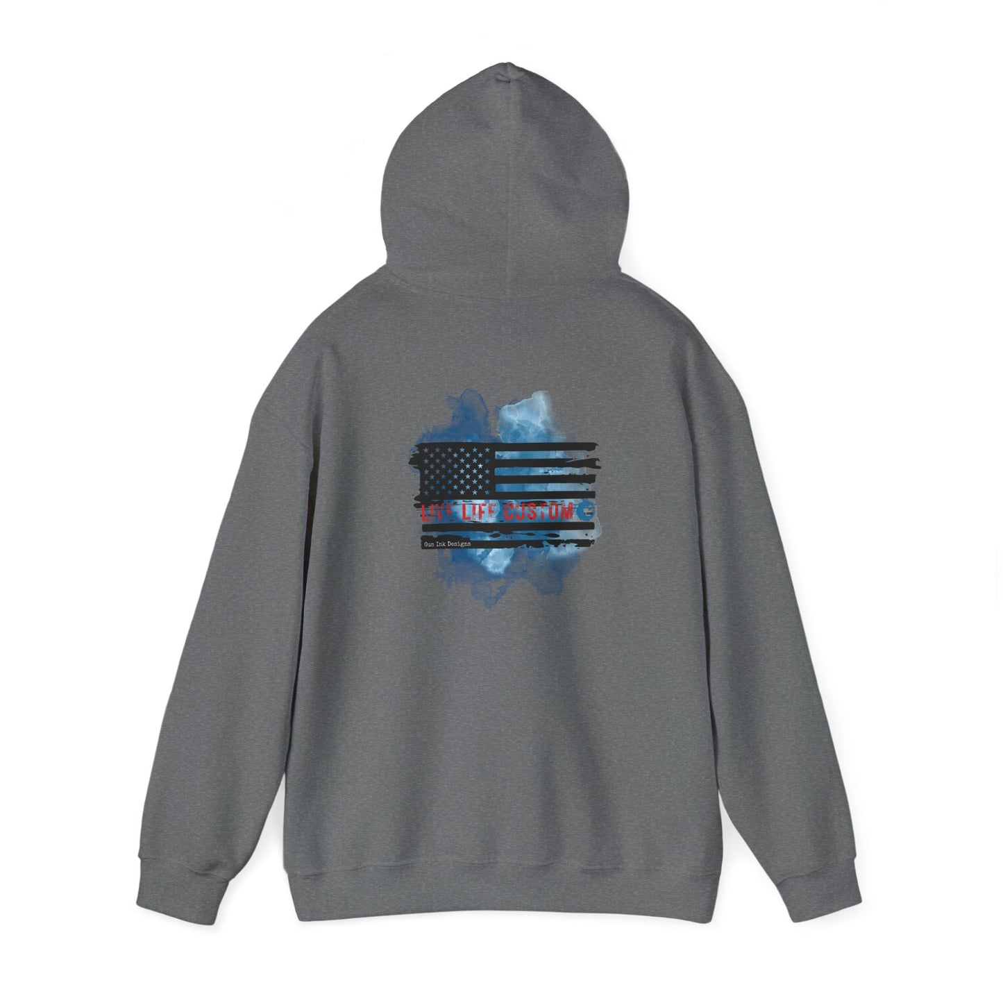 Heavy Blend™ Hooded Sweatshirt - Water Color Flag