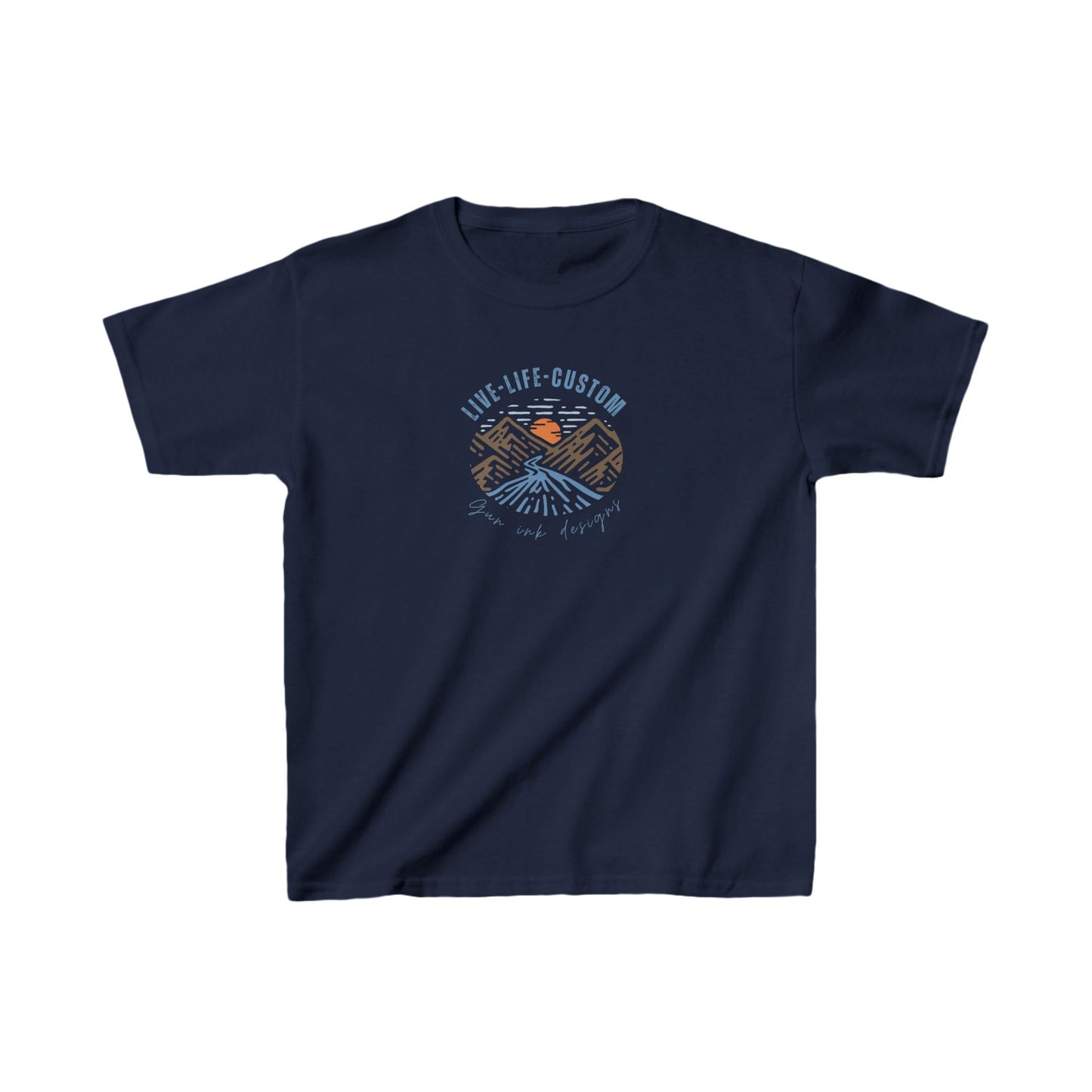 Kids Heavy Cotton™ Tee - LLC Mountains