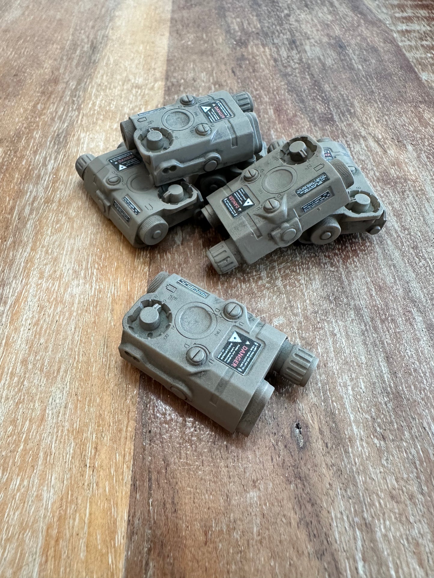 3D Printed PEQ15 - Toy (Tan) - Works with GoatGuns