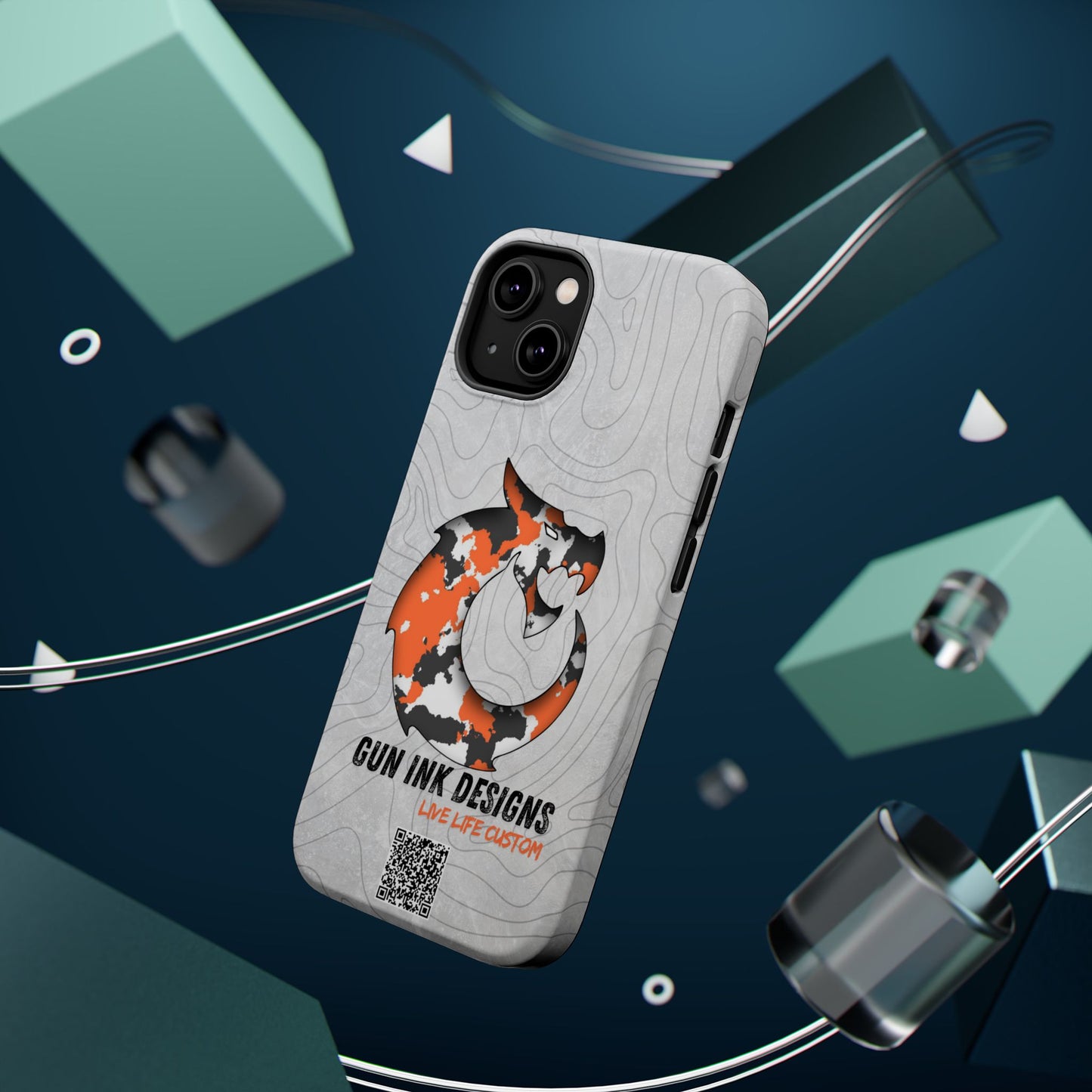 Magnetic Tough Cases - Topo QR code