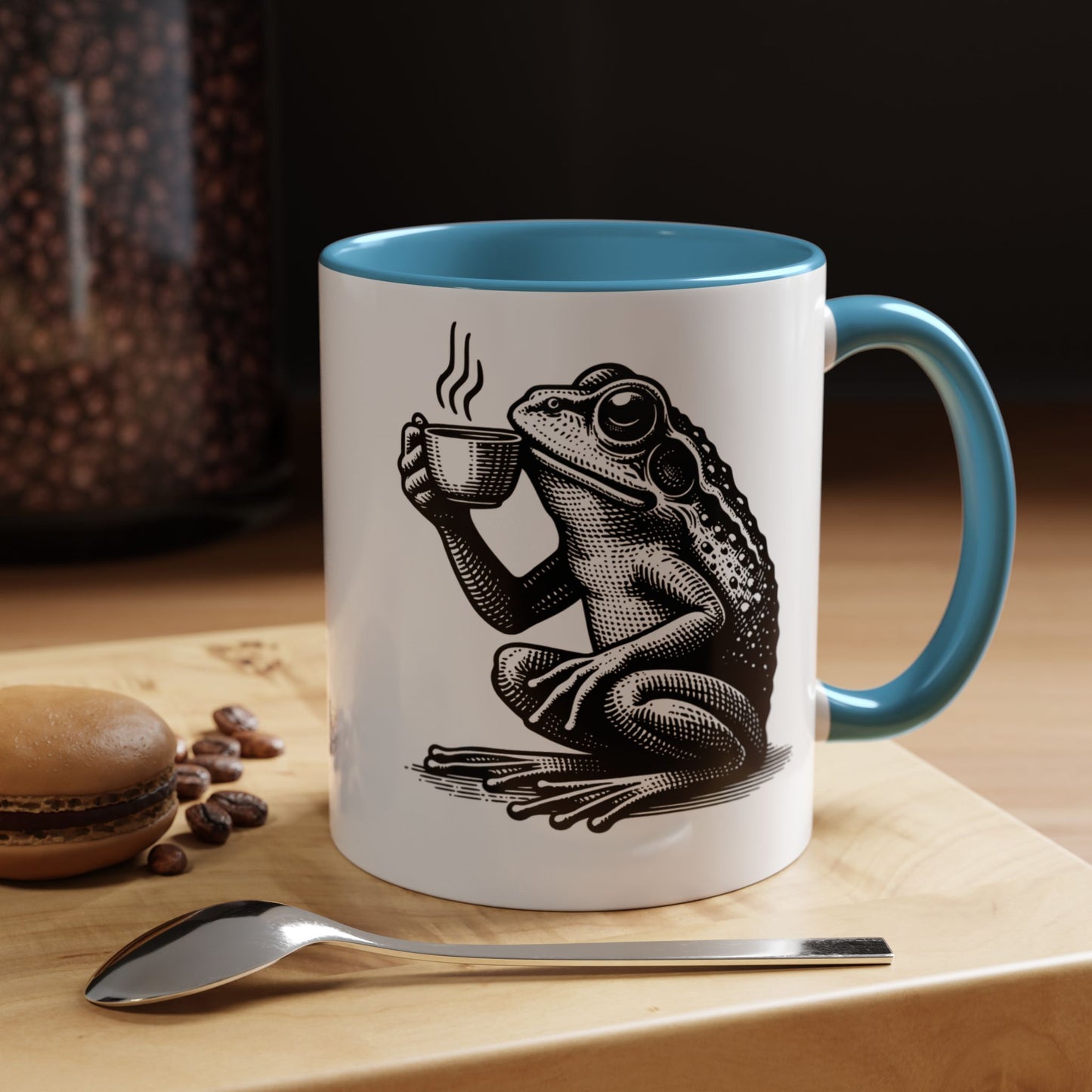 Accent Coffee Mug (11, 15oz) - Coffee Frogs