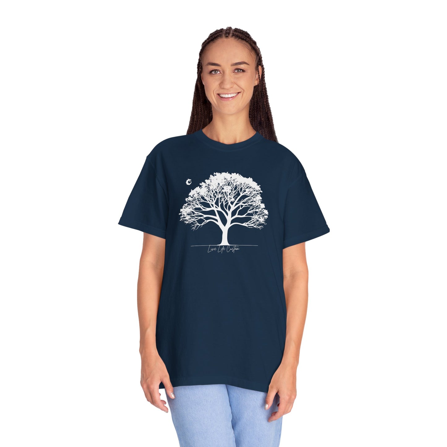 Garment-Dyed T-shirt - White Tree
