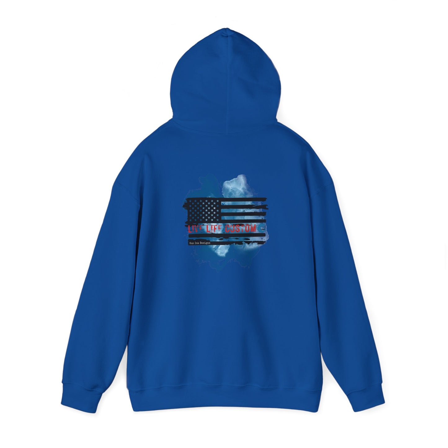 Heavy Blend™ Hooded Sweatshirt - Water Color Flag