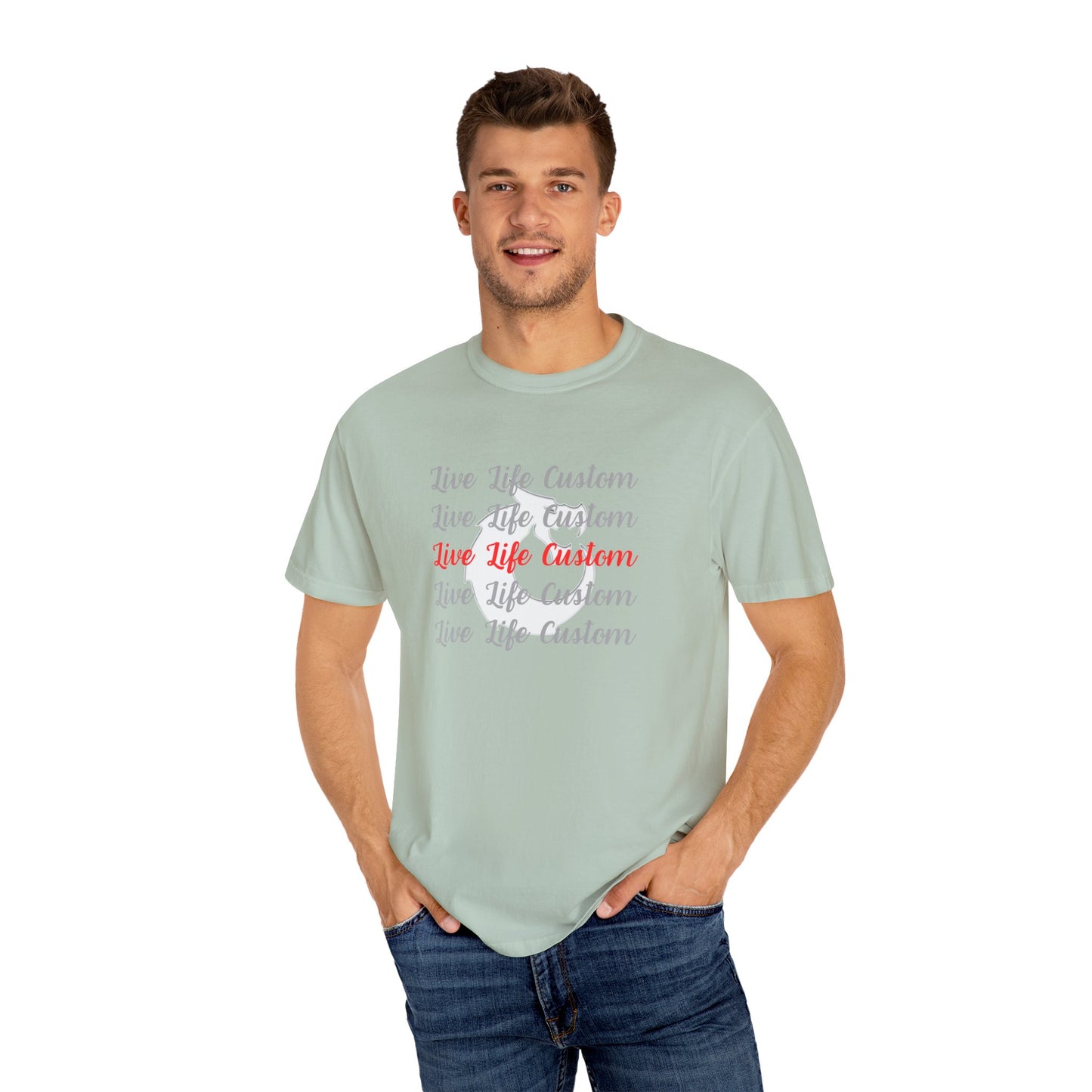 Garment-Dyed T-shirt - LLC Stacked
