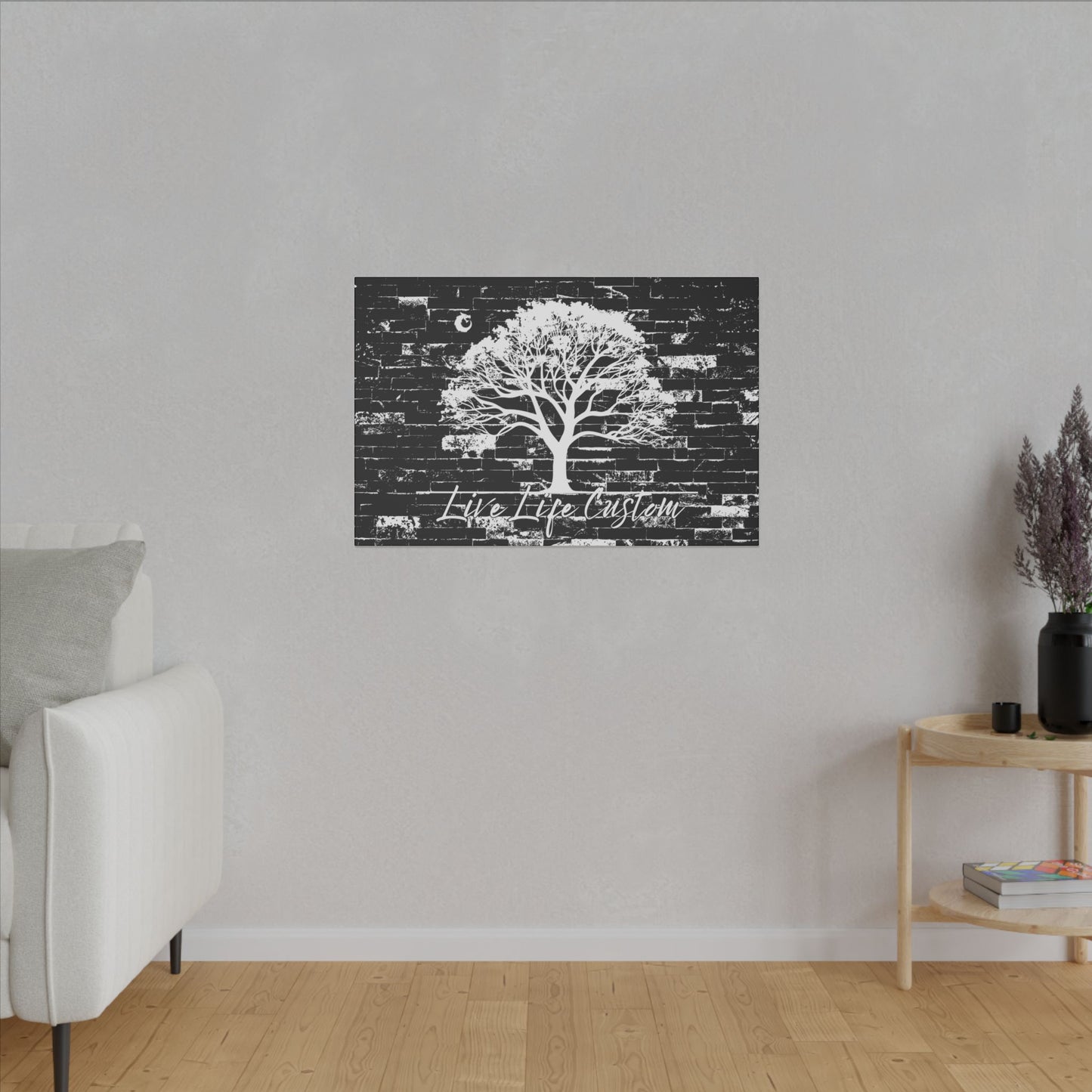 36X24 Matte Canvas, Stretched, 0.75" - White Tree