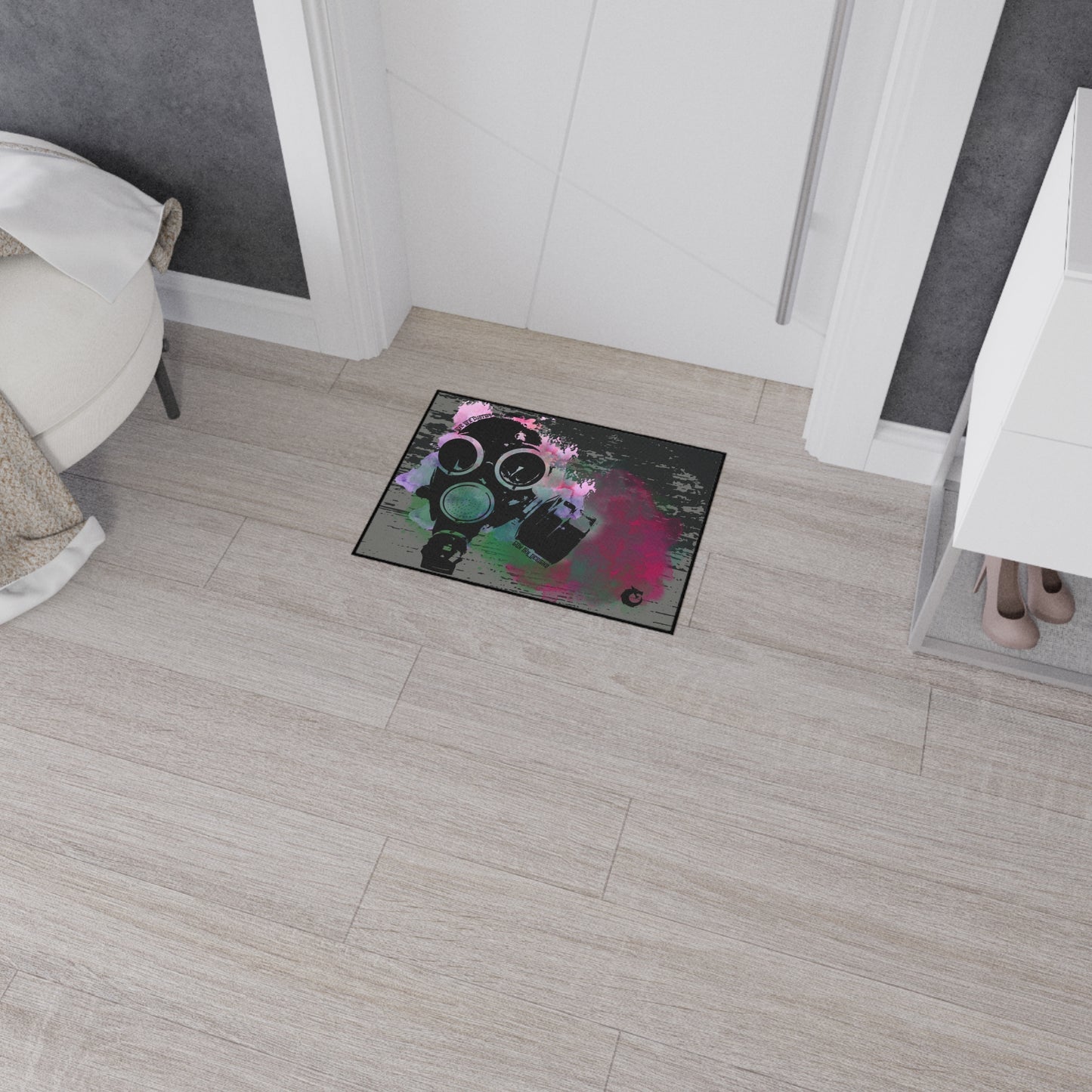 Heavy Duty Floor Mat - Gas Mask