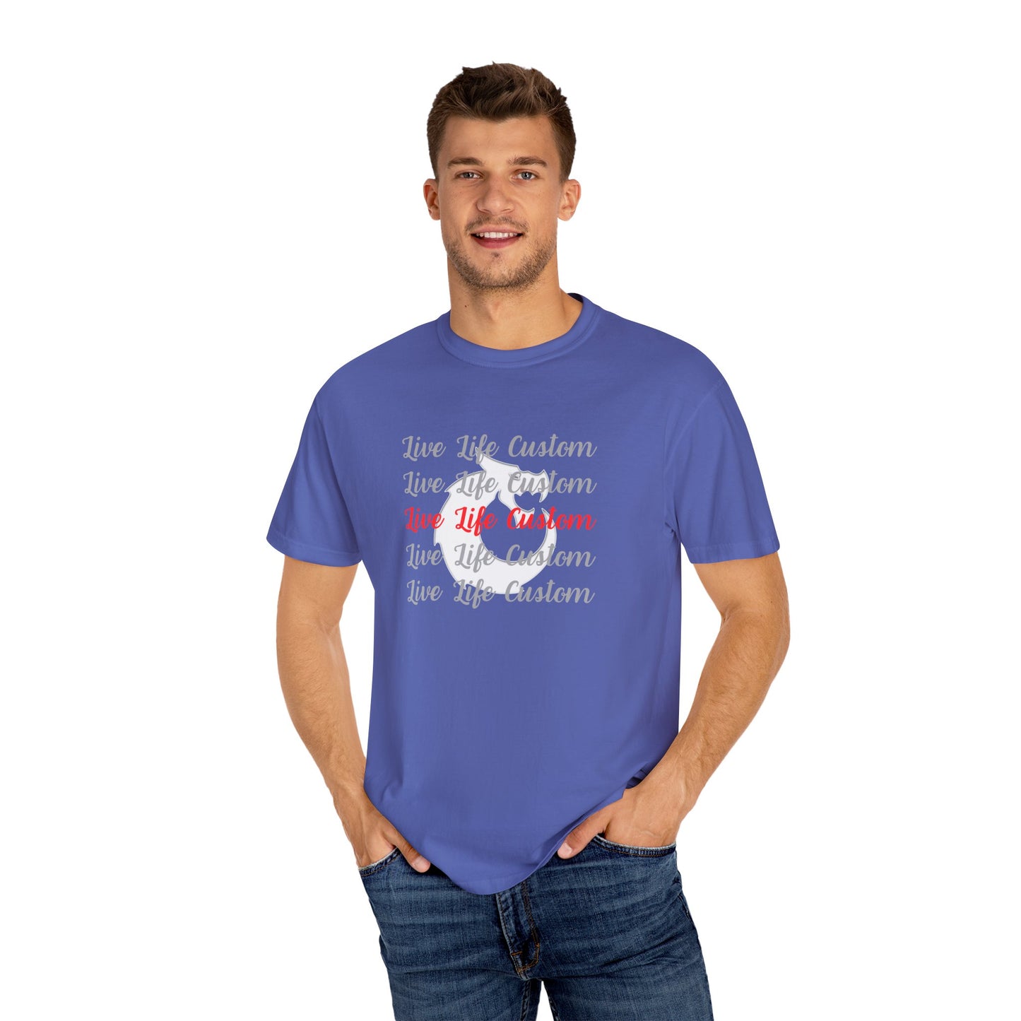 Garment-Dyed T-shirt - LLC Stacked