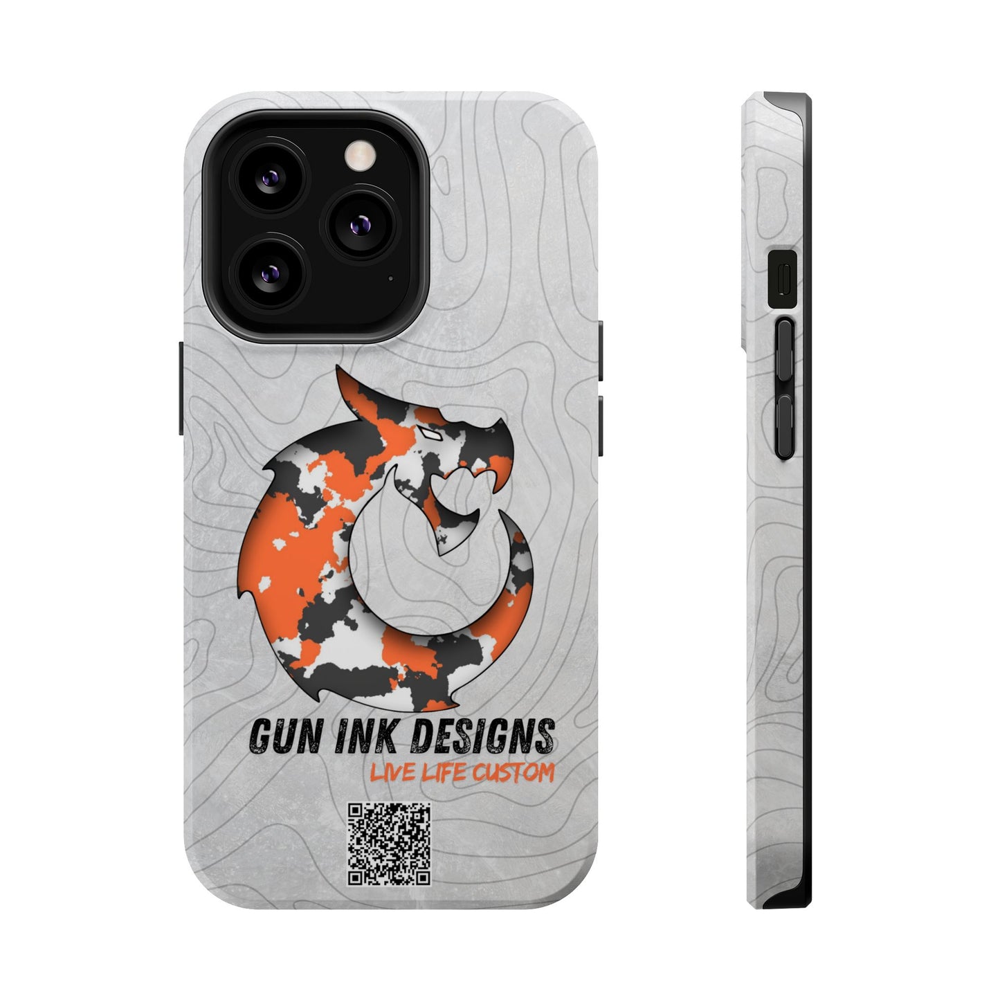 Magnetic Tough Cases - Topo QR code
