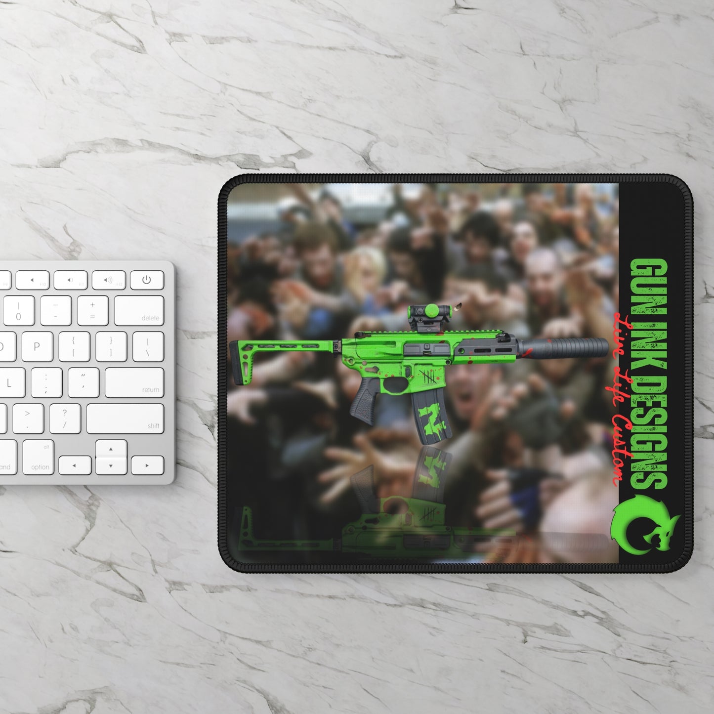 Gaming Mouse Pad - Zombie GoatGun