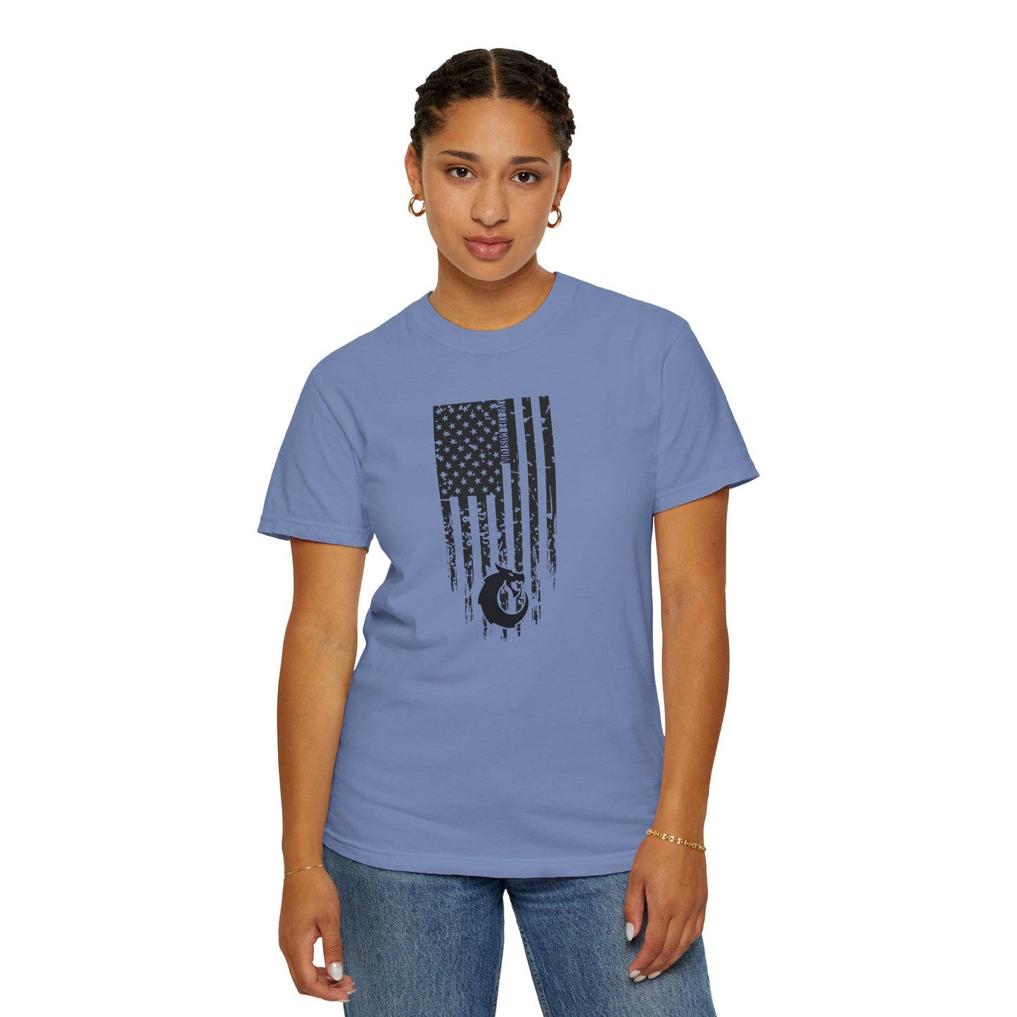 Garment-Dyed T-shirt - Distressed Flag