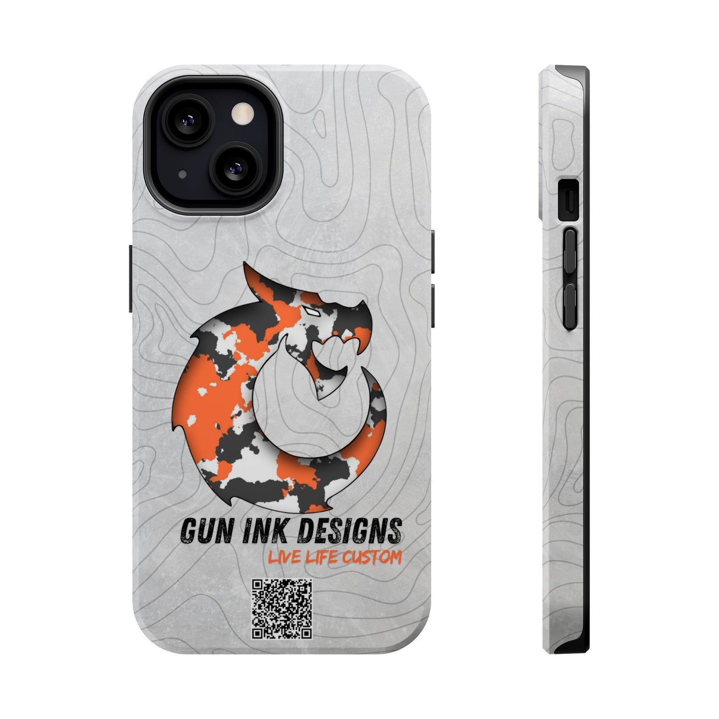 Magnetic Tough Cases - Topo QR code