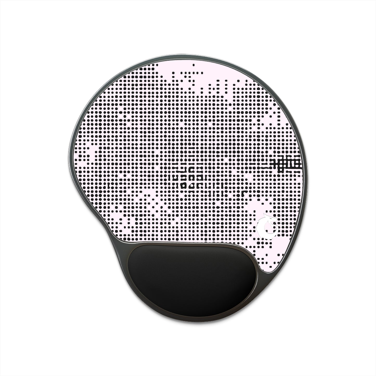 Mouse Pad With Wrist Rest - Pink Tech