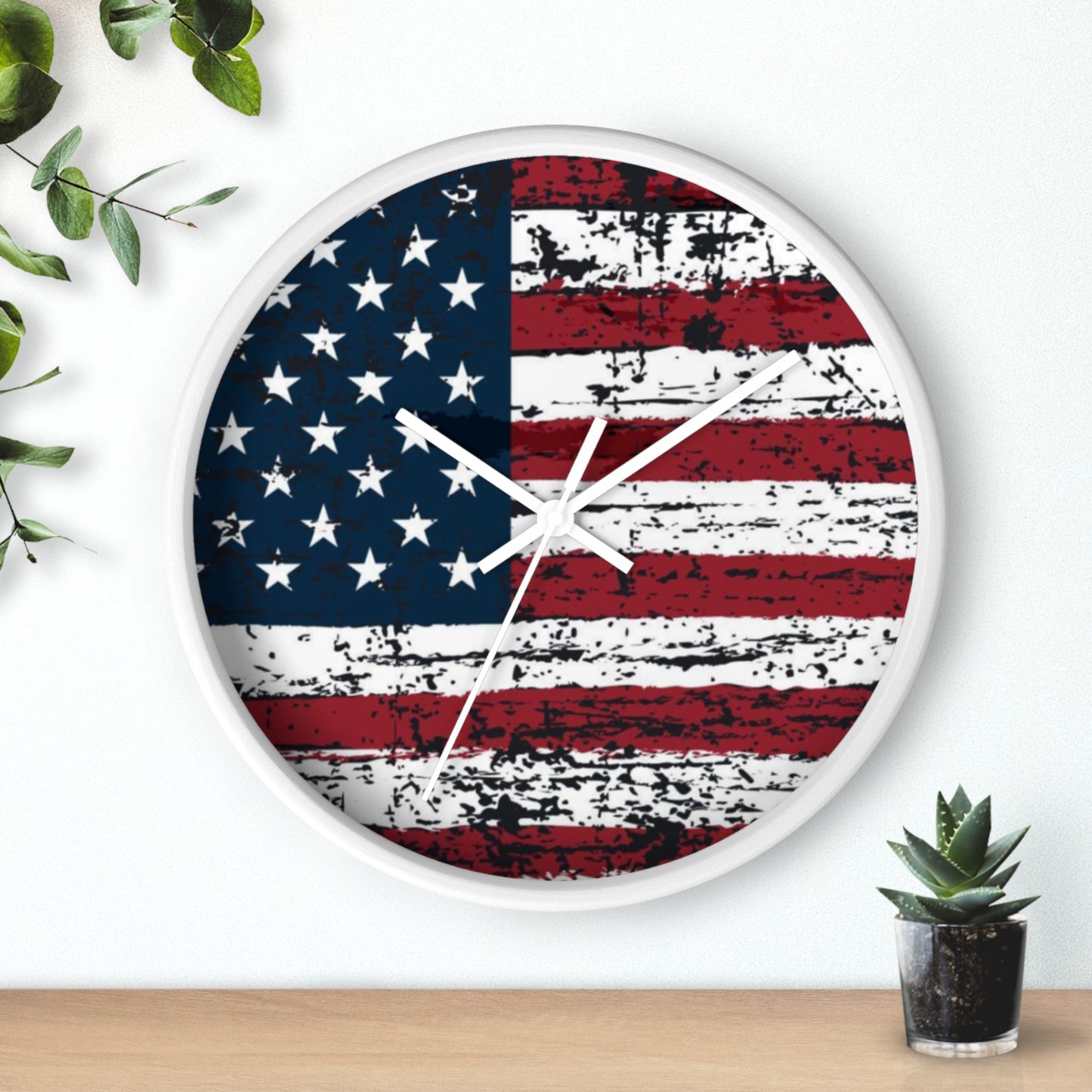 Wall Clock - Vintage Flag