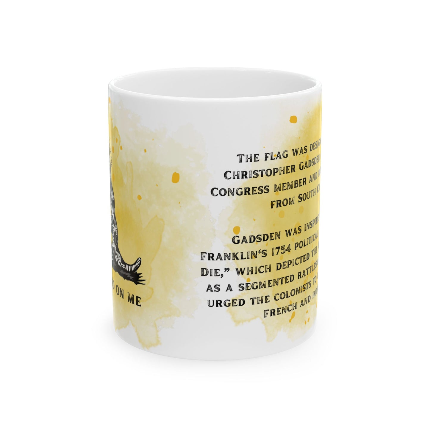 Ceramic Mug, (11oz, 15oz) - Don't Tread on Me