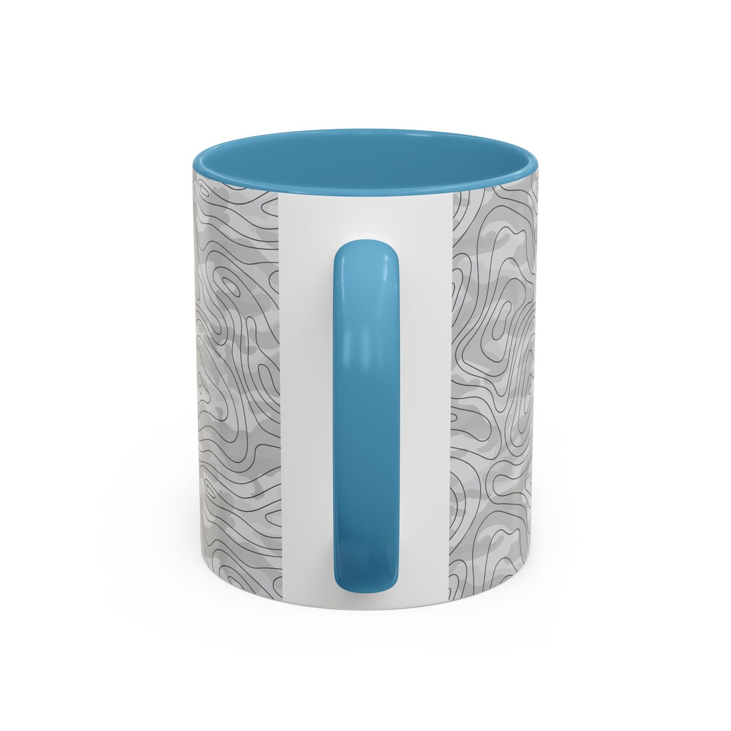 Accent Coffee Mug (11, 15oz) - Gray Topo Logo