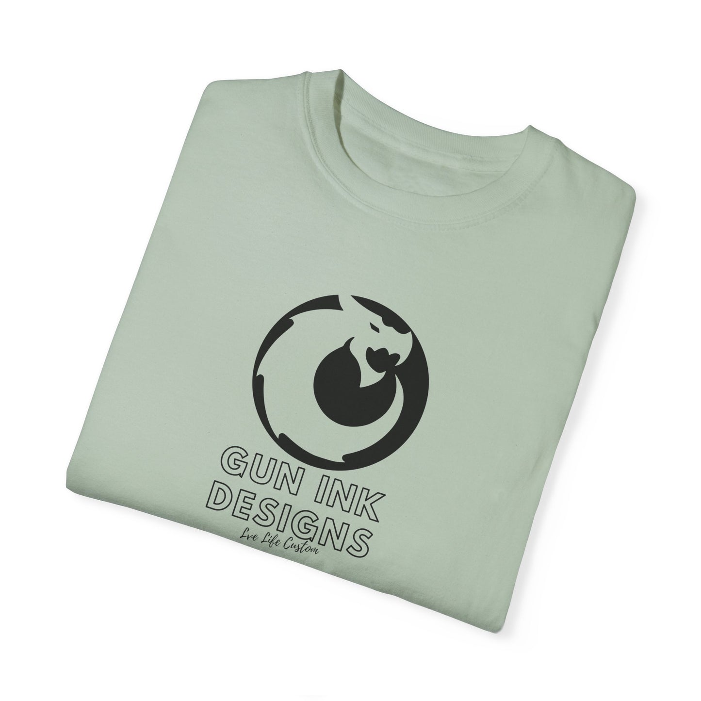 Garment-Dyed T-shirt - Black Circle Dragon