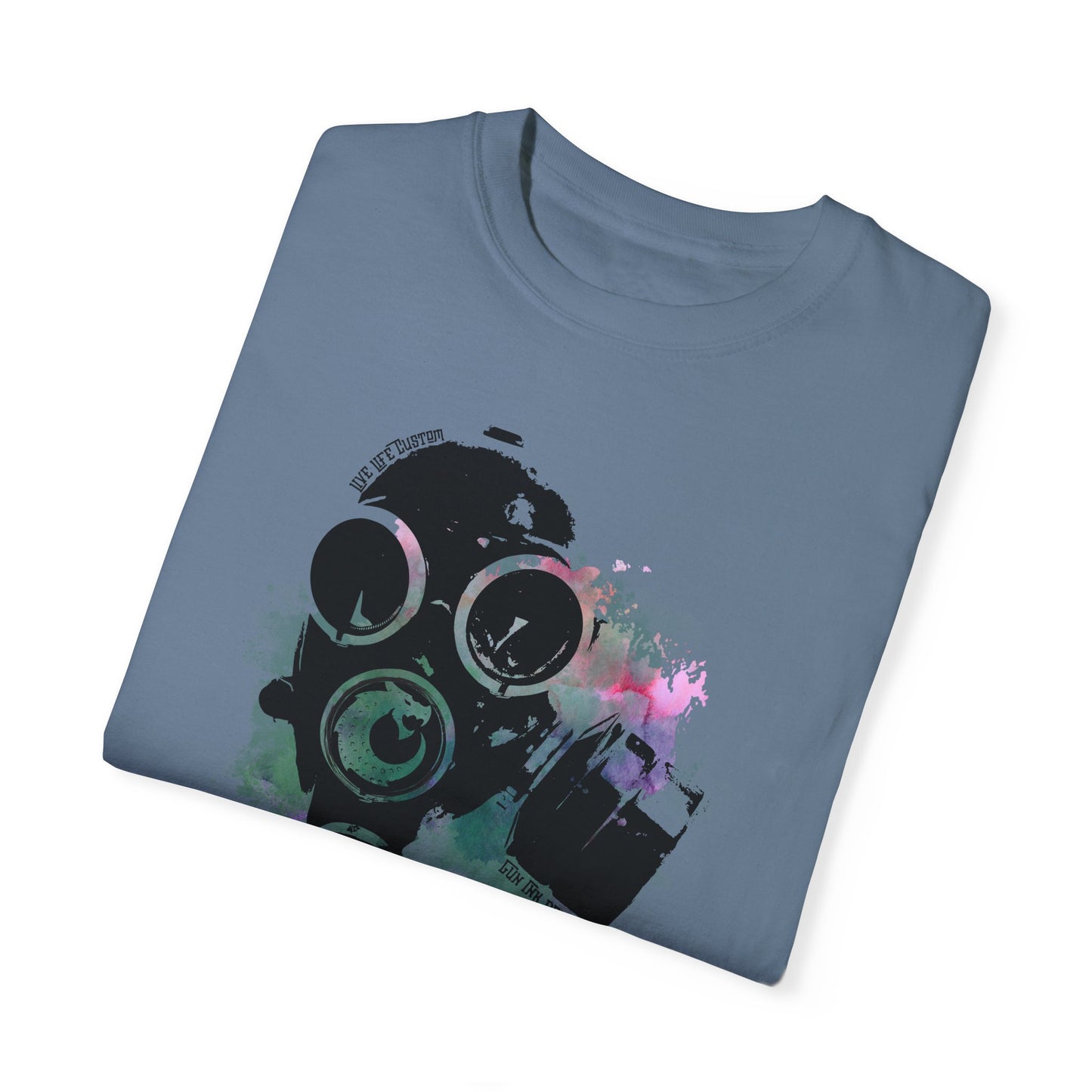 Garment-Dyed T-shirt - Gas Mask 1