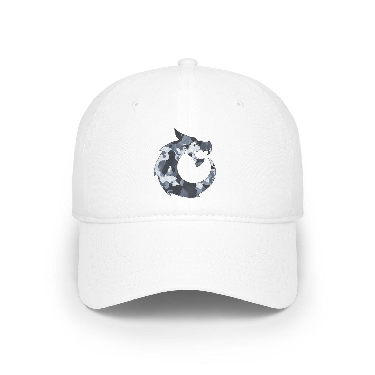Low Profile Baseball Cap - Gray Camo Dragon
