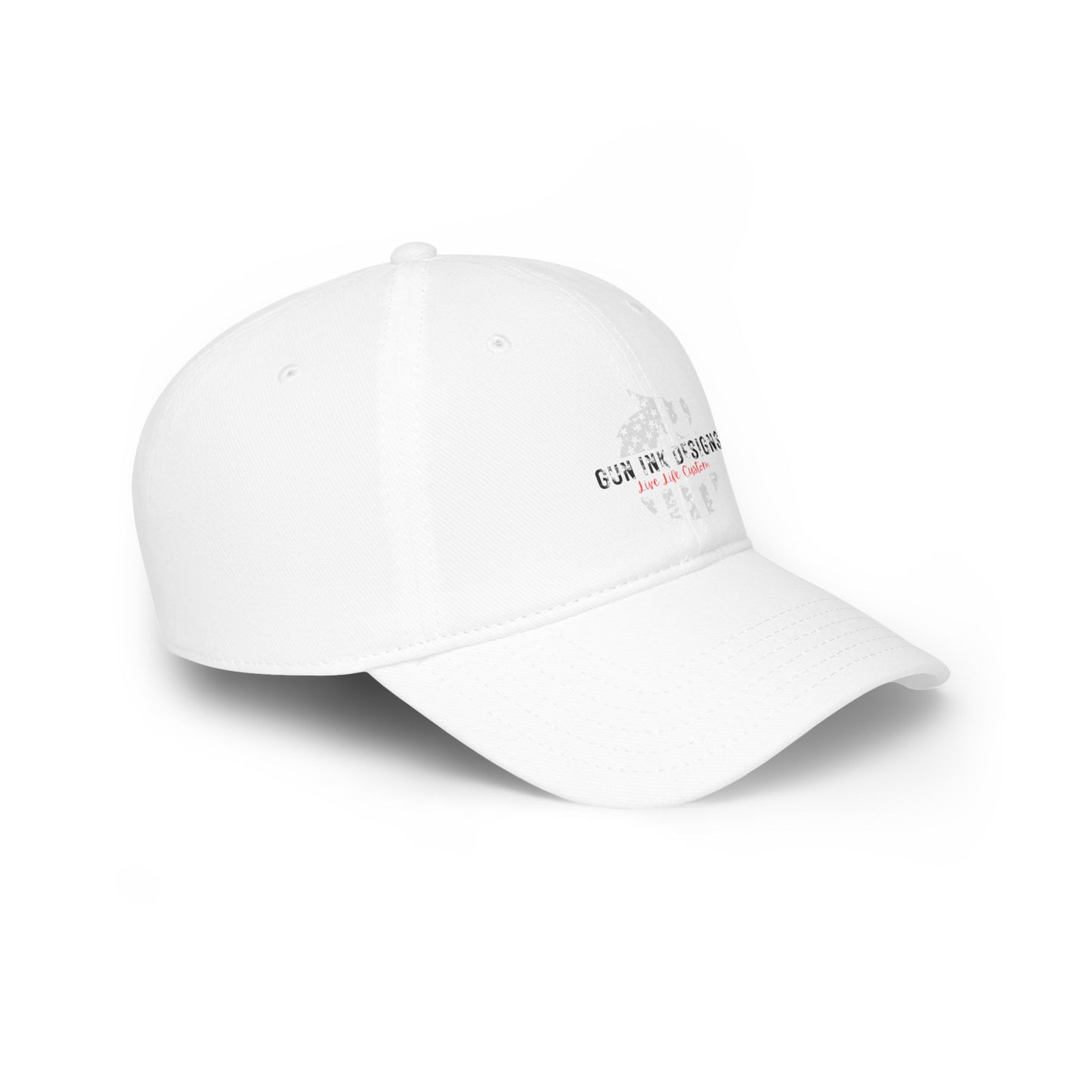 Low Profile Baseball Cap - Gray Flag Dragon