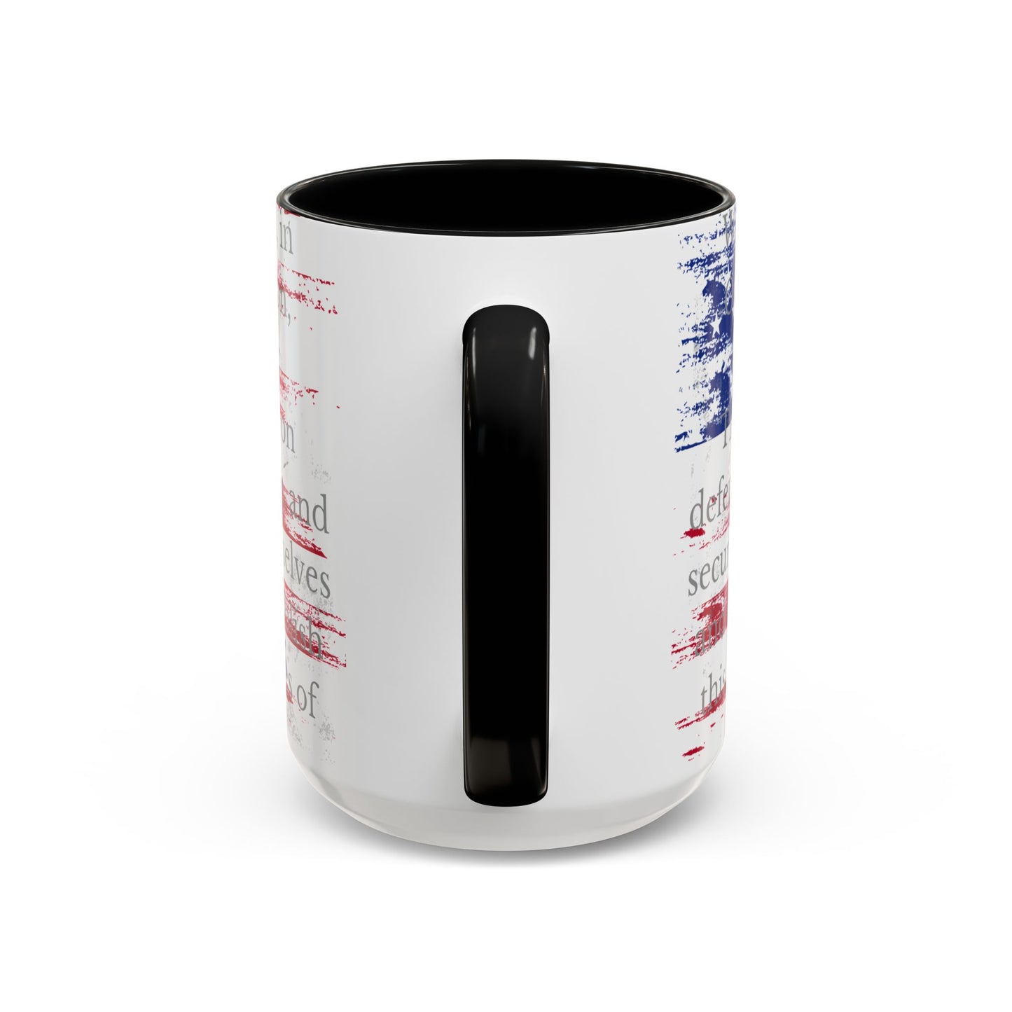 Accent Coffee Mug (11, 15oz) - Support Our Troops 2.0