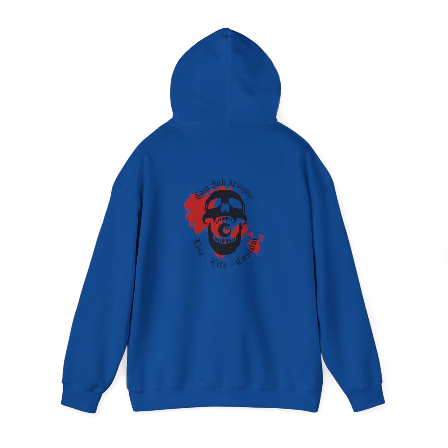 Heavy Blend™ Hooded Sweatshirt - GID Skull
