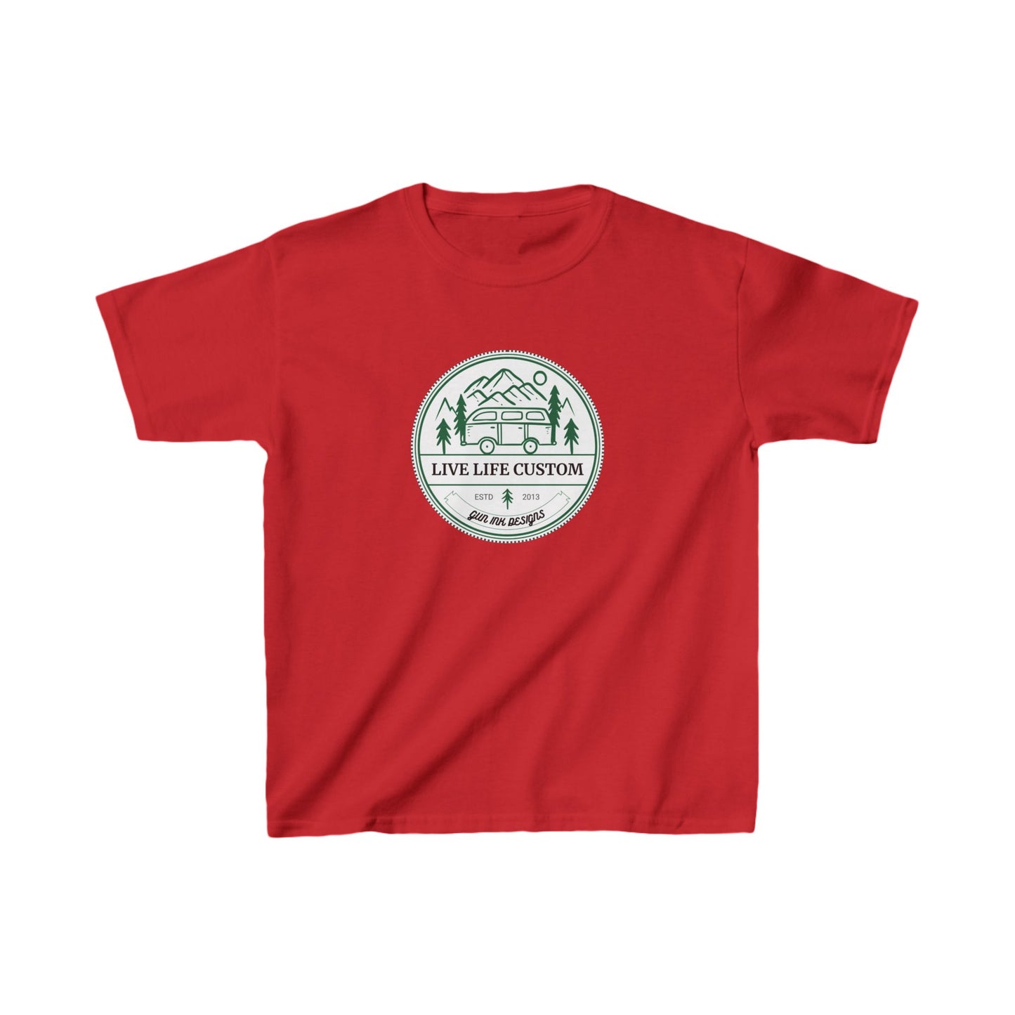 Kids Heavy Cotton™ Tee - Circle Van