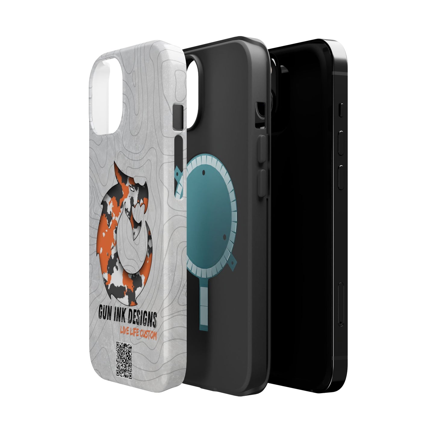 Magnetic Tough Cases - Topo QR code