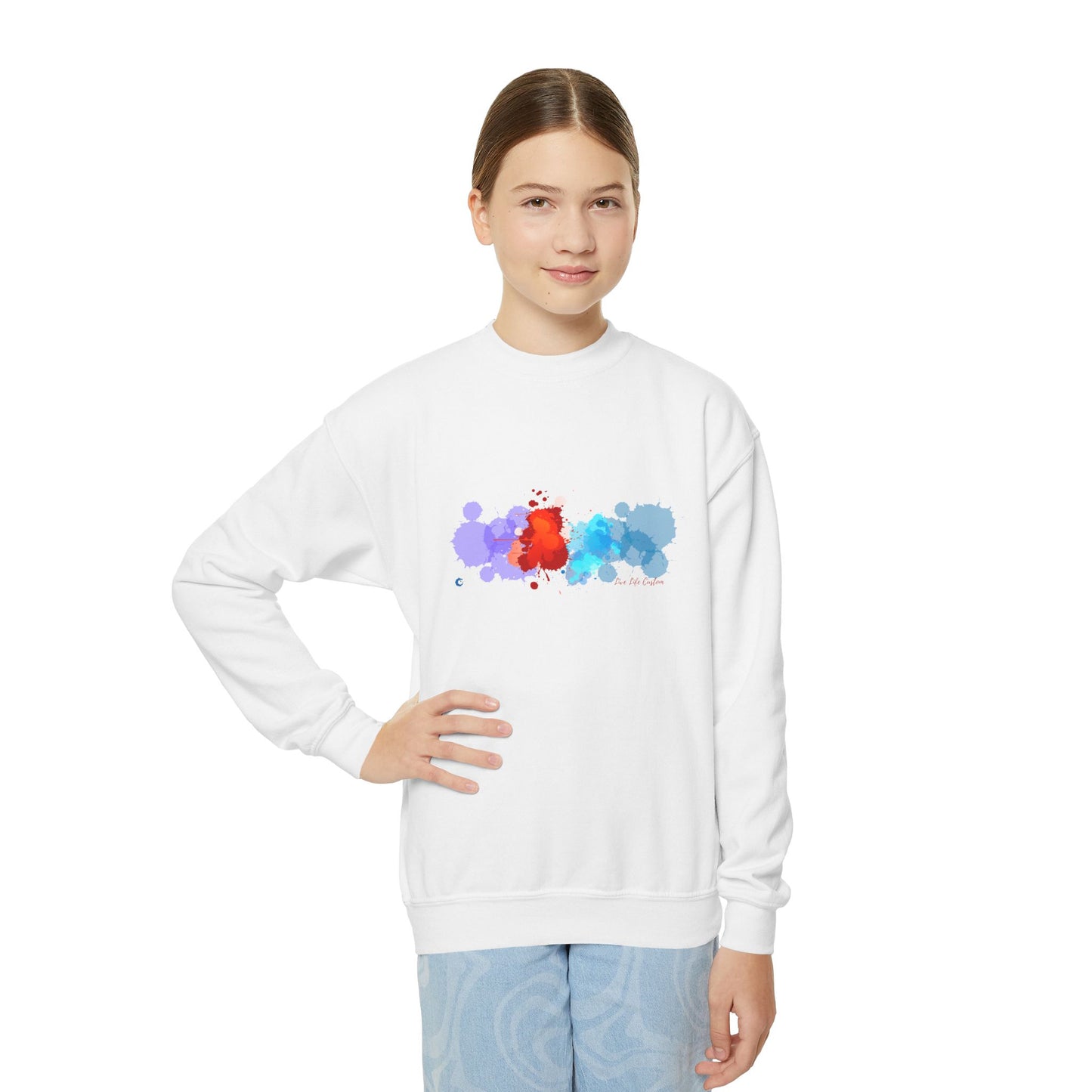 Youth Crewneck Sweatshirt - A Splash of Color