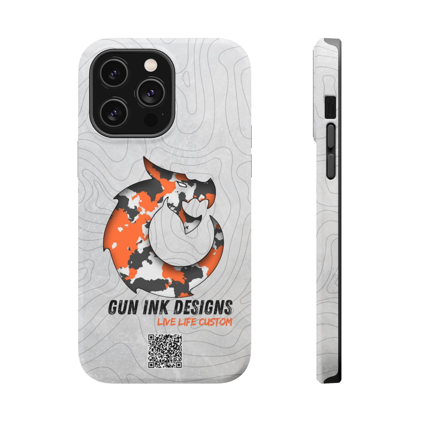 Magnetic Tough Cases - Topo QR code