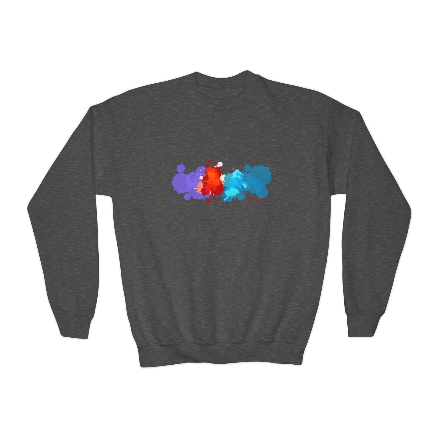 Youth Crewneck Sweatshirt - A Splash of Color