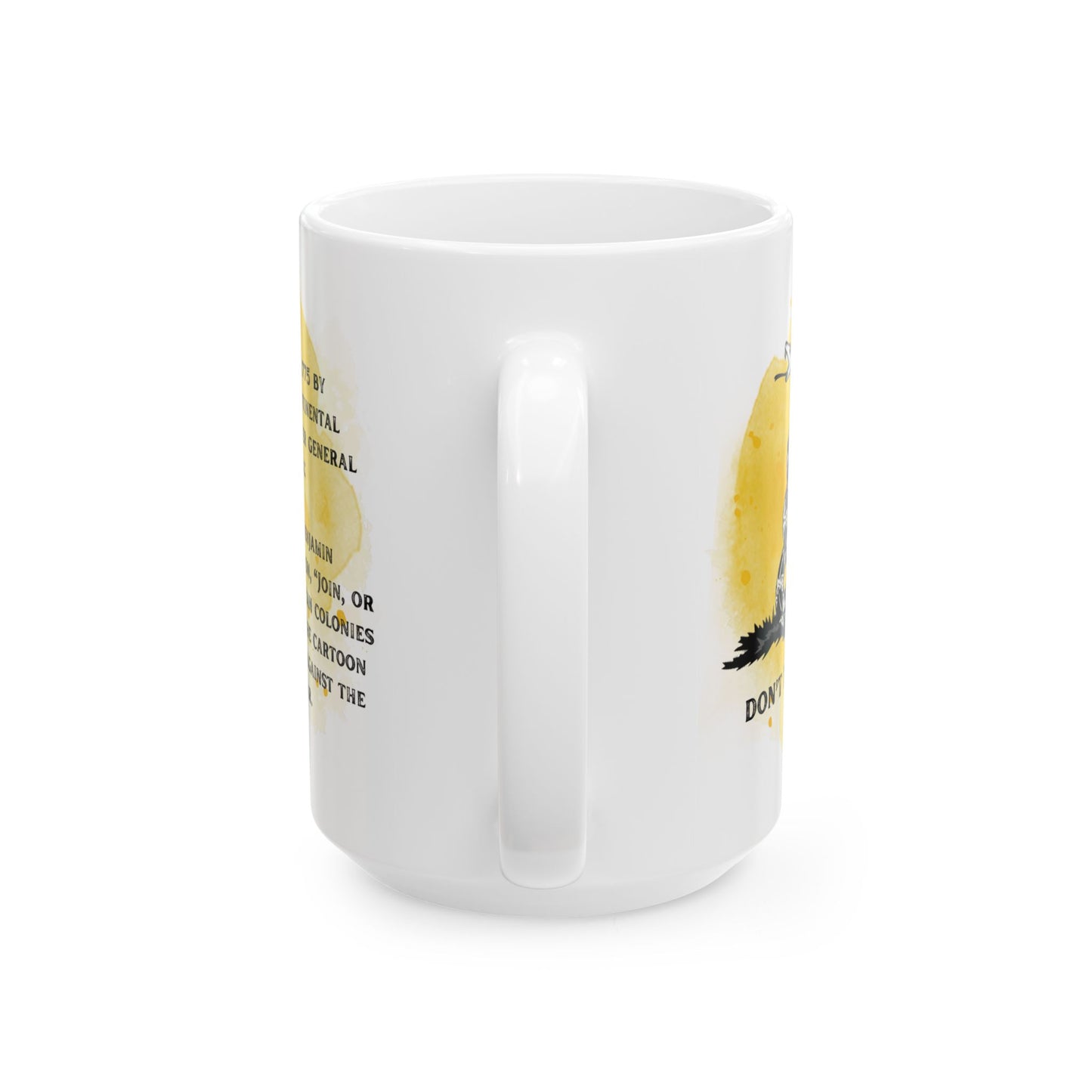 Ceramic Mug, (11oz, 15oz) - Don't Tread on Me