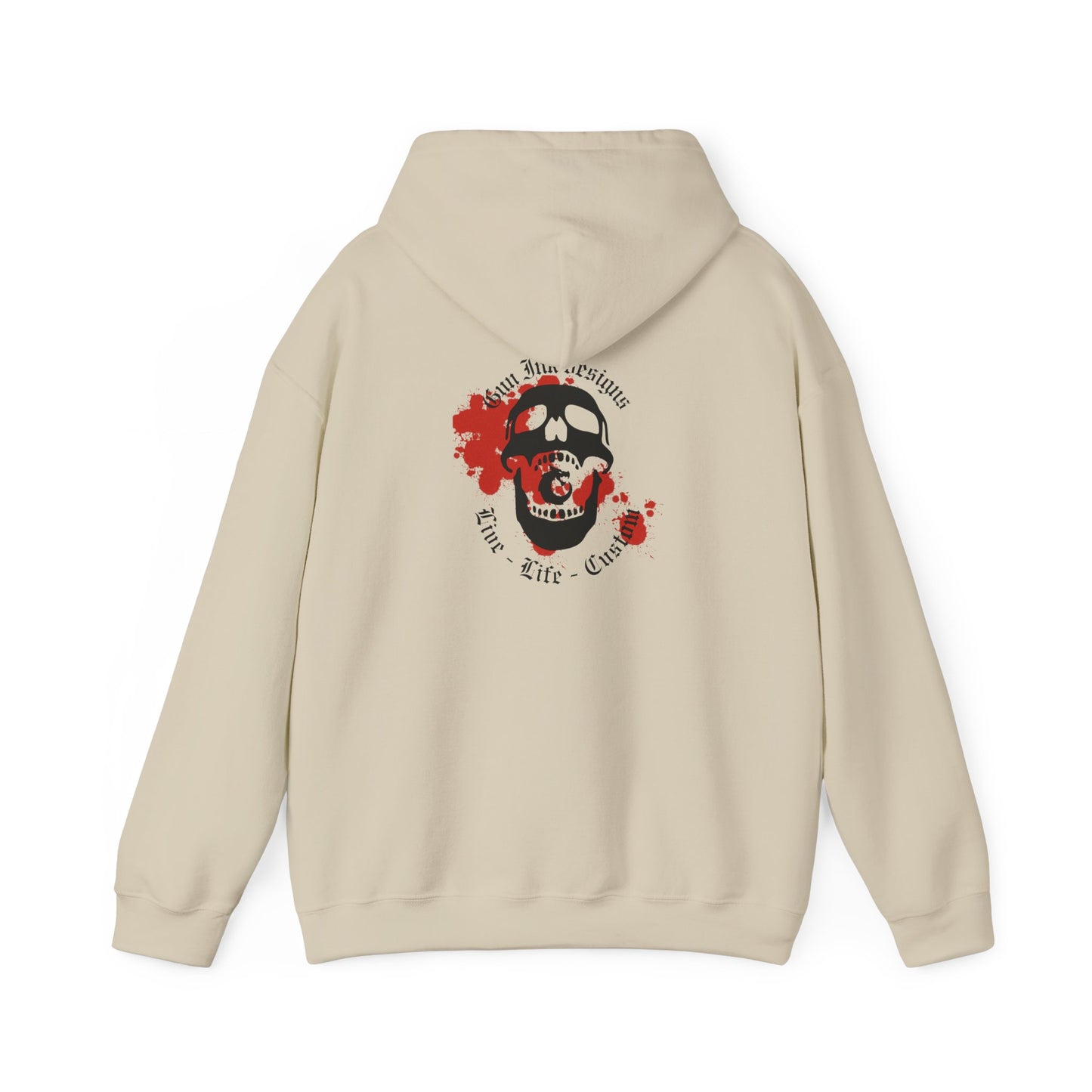 Heavy Blend™ Hooded Sweatshirt - GID Skull