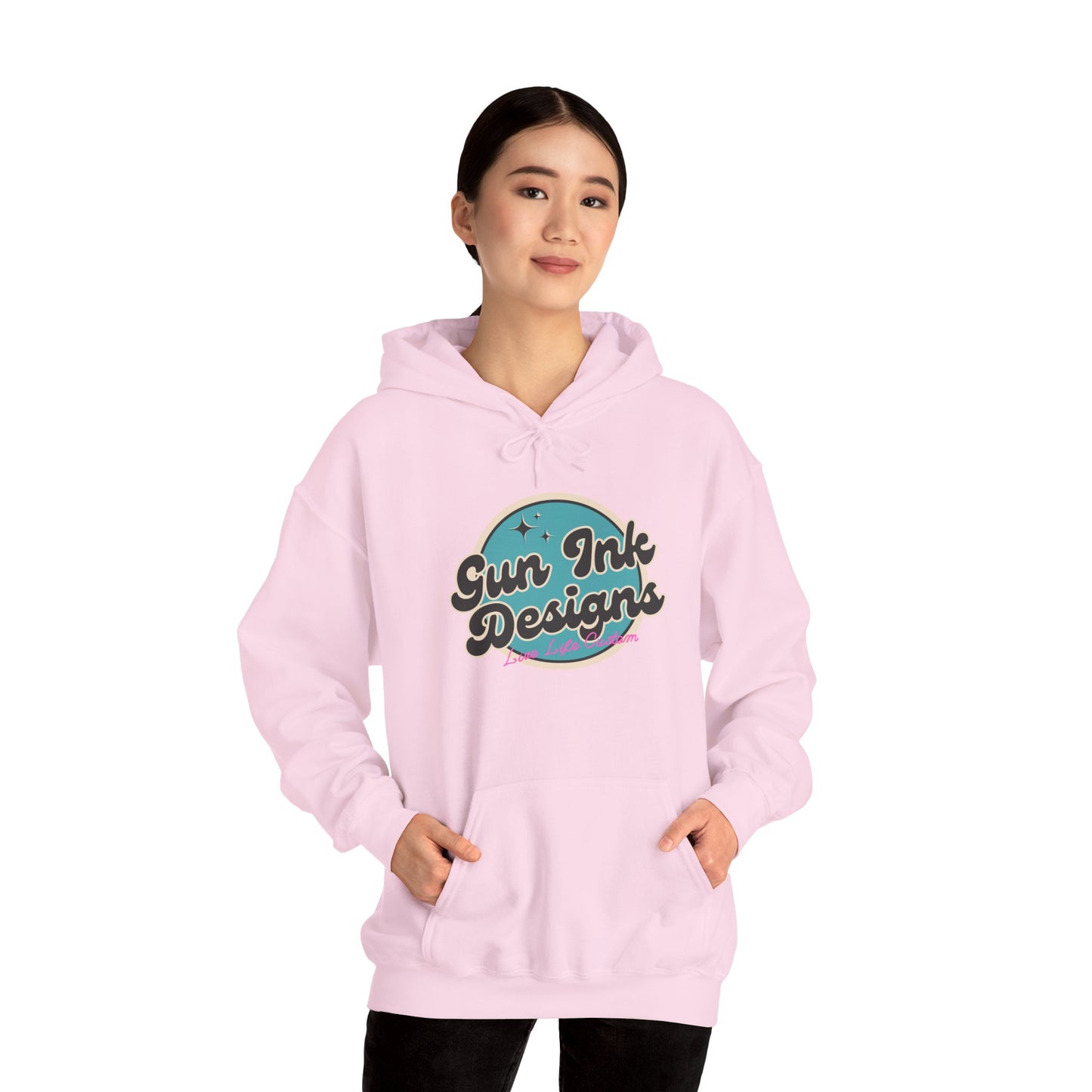Heavy Blend™ Hooded Sweatshirt - Teal Circle