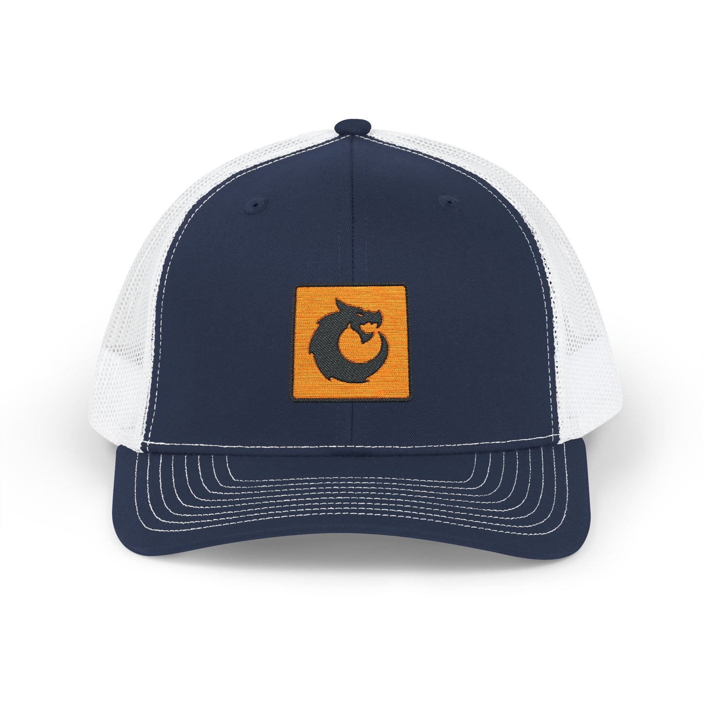Snapback Trucker Cap - Orange Patch