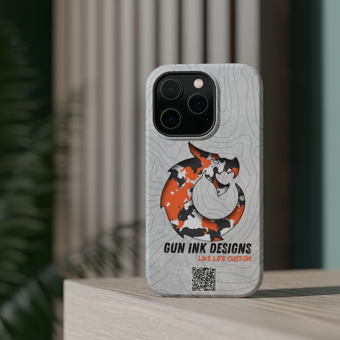 Magnetic Tough Cases - Topo QR code