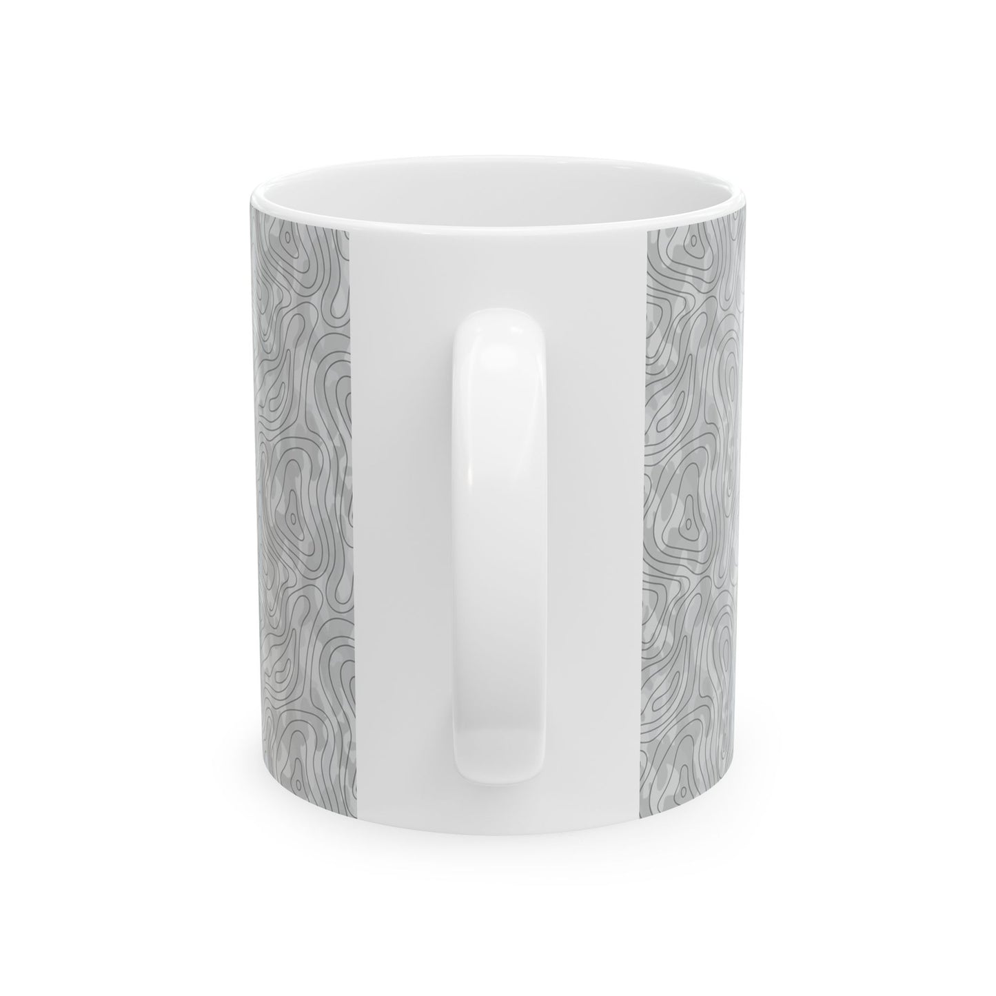 Ceramic Mug, (11oz, 15oz) - Light Topo Logo