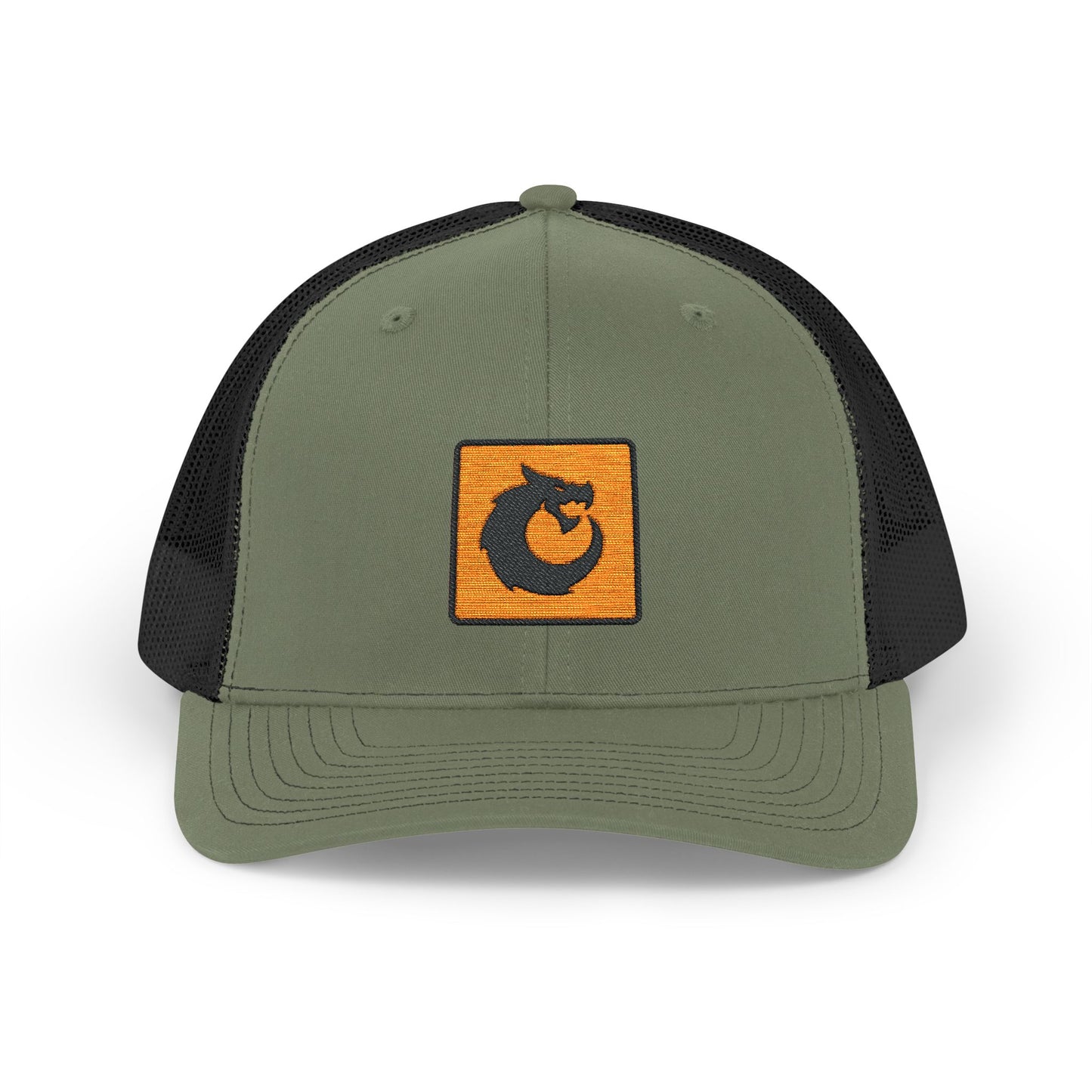 Snapback Trucker Cap - Orange Patch