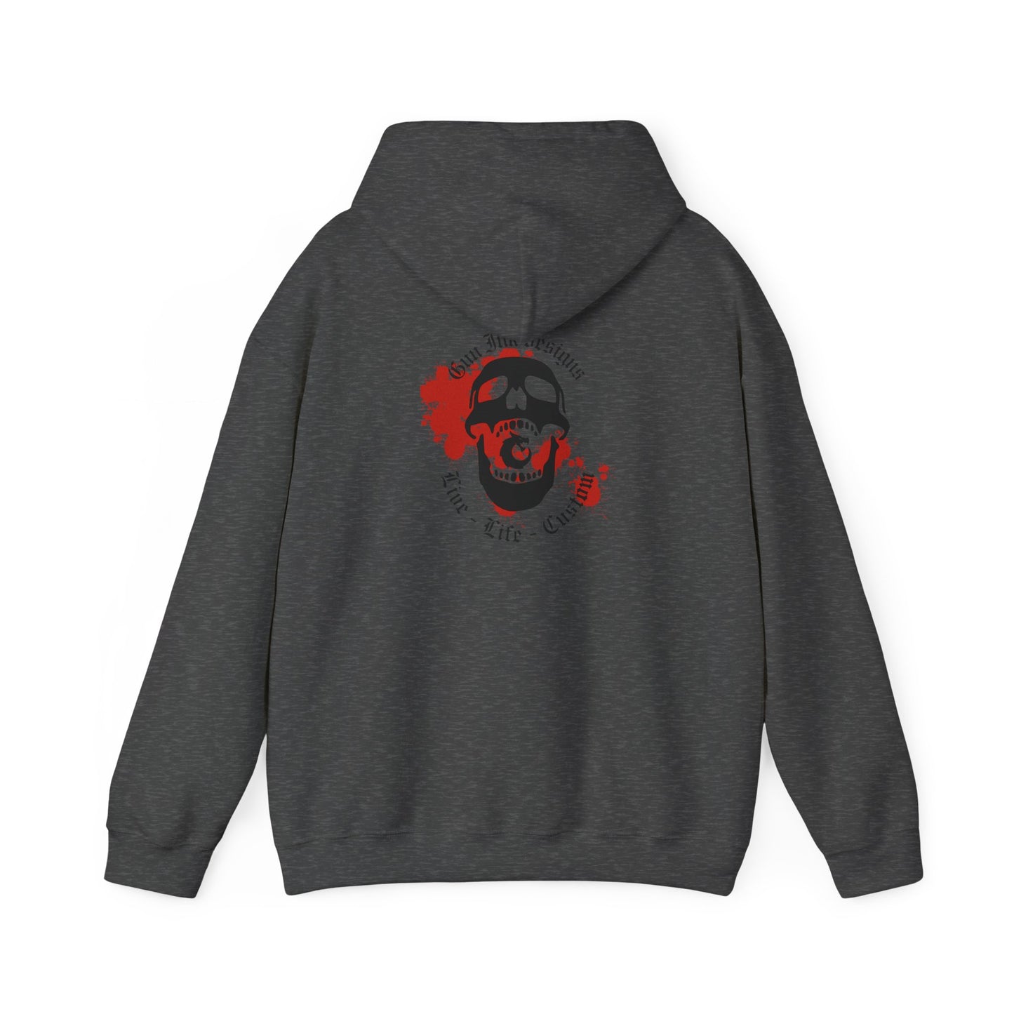 Heavy Blend™ Hooded Sweatshirt - GID Skull
