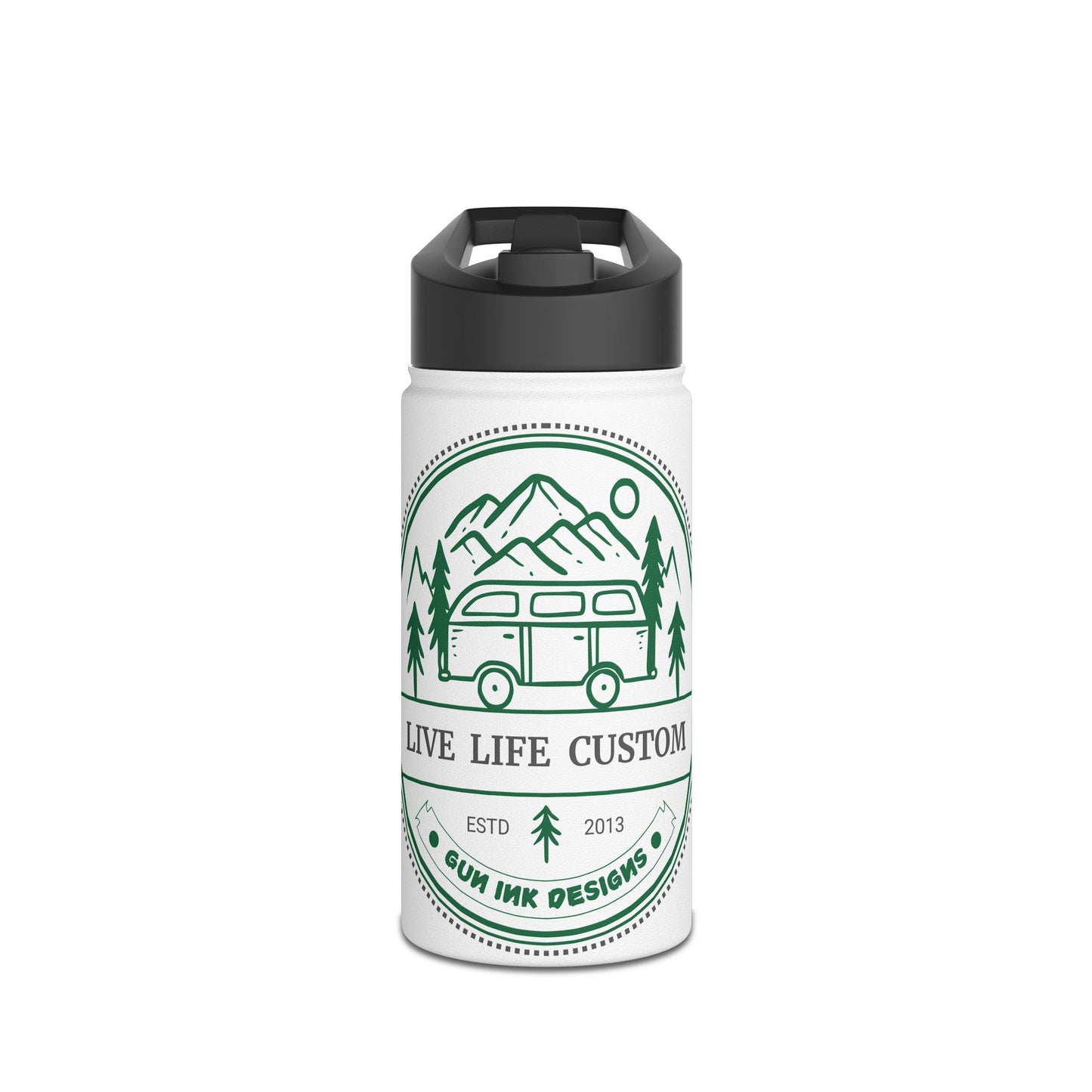 Stainless Steel Water Bottle, Standard Lid - The Van